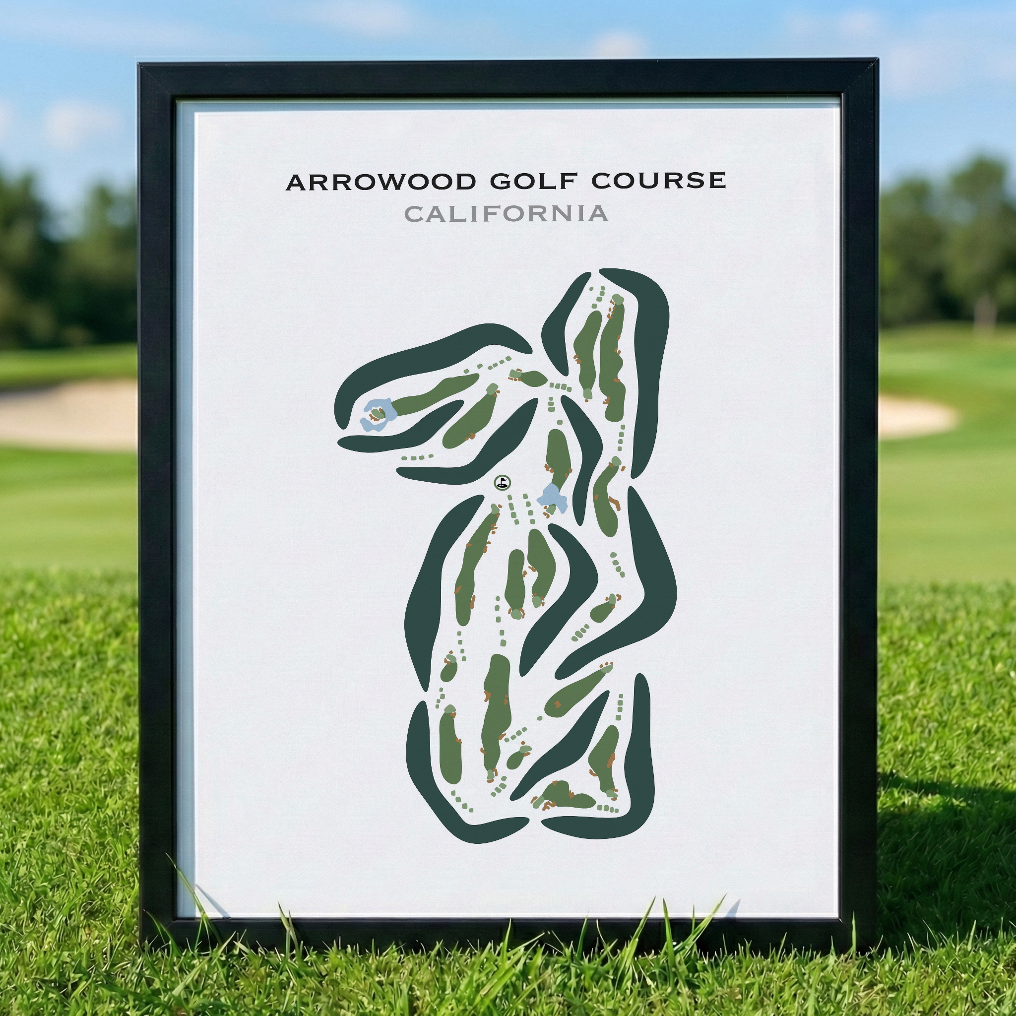 Arrowood Golf Course, California - Printed Golf Courses