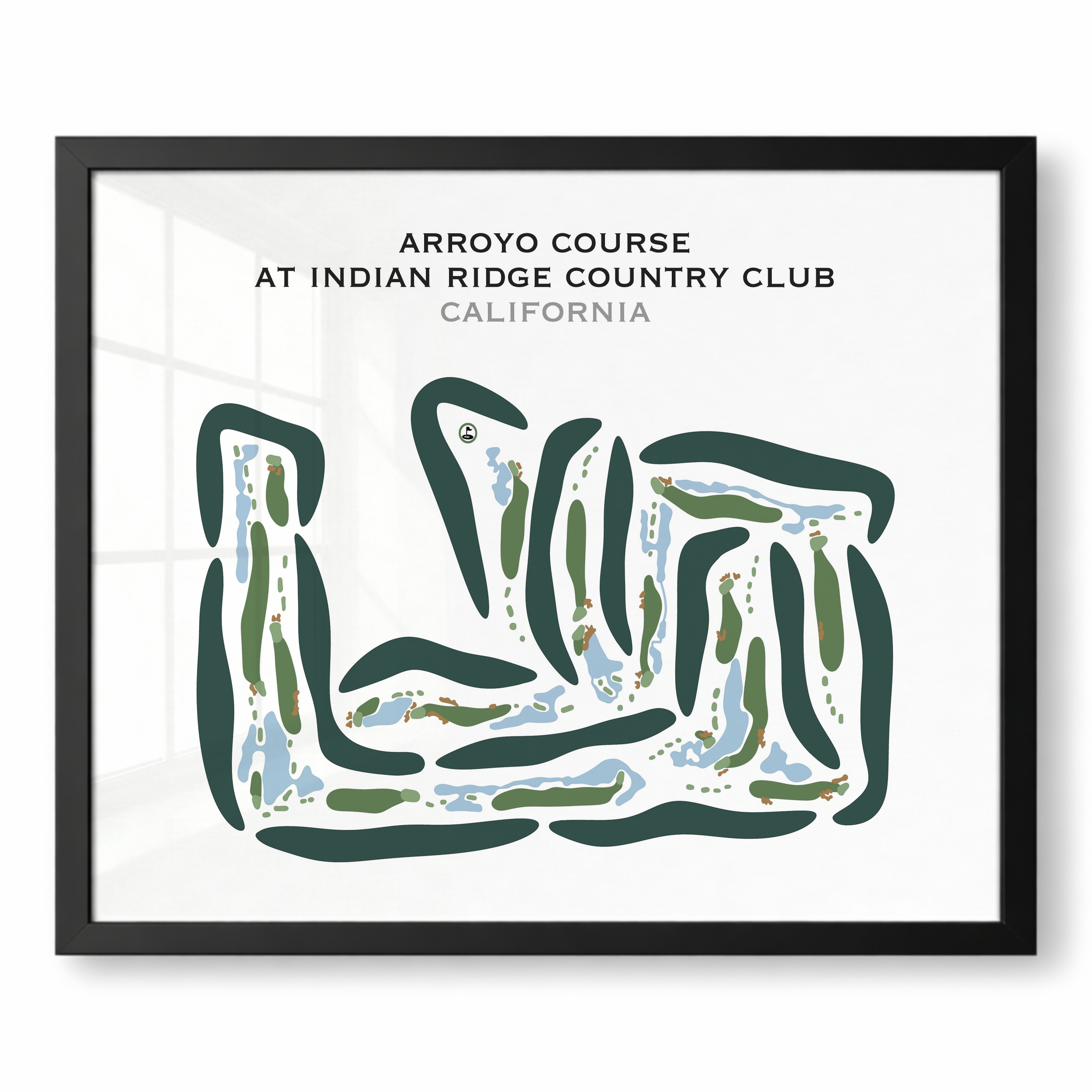 Arroyo Course at Indian Ridge Country Club, California - Printed Golf Courses