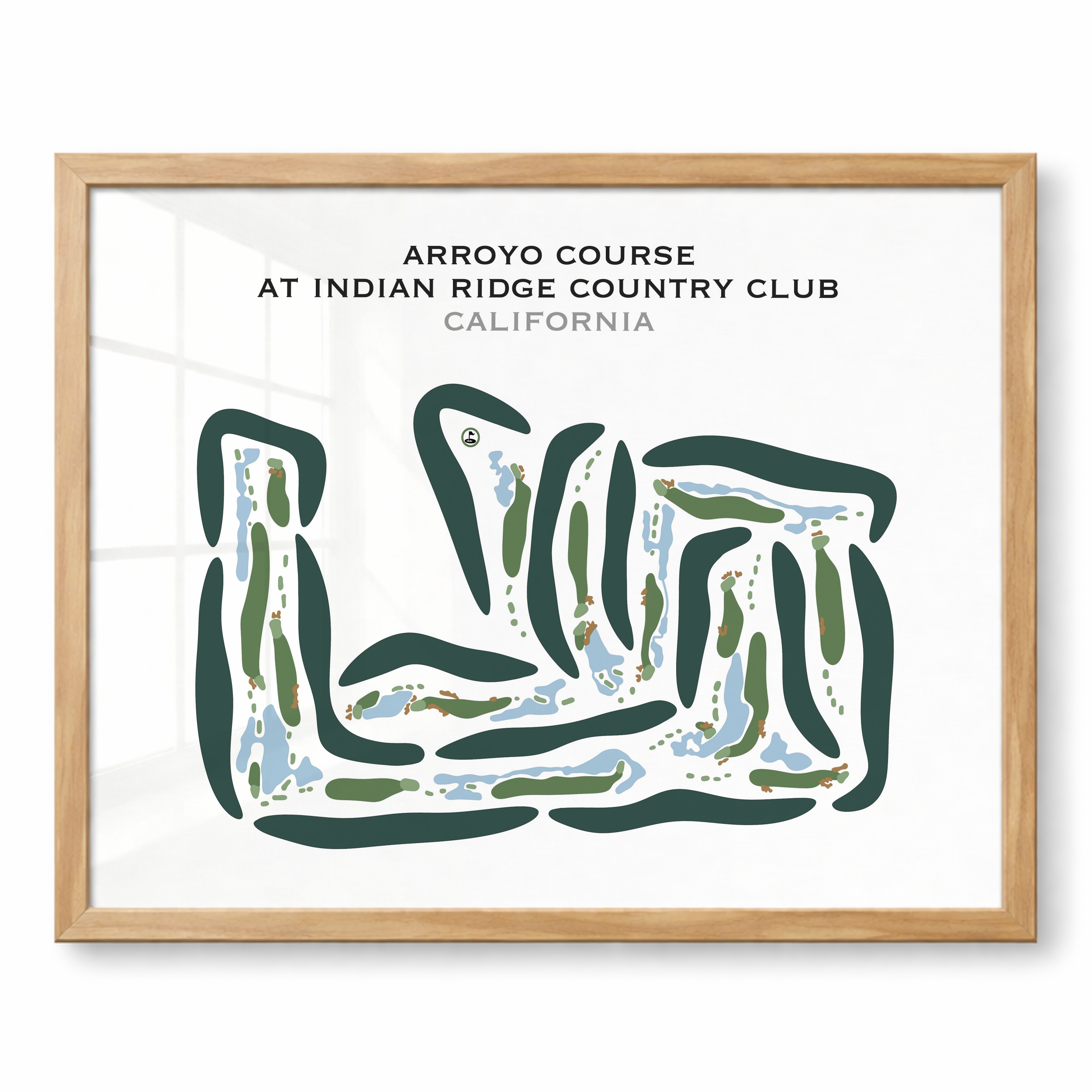 Arroyo Course at Indian Ridge Country Club, California - Printed Golf Courses