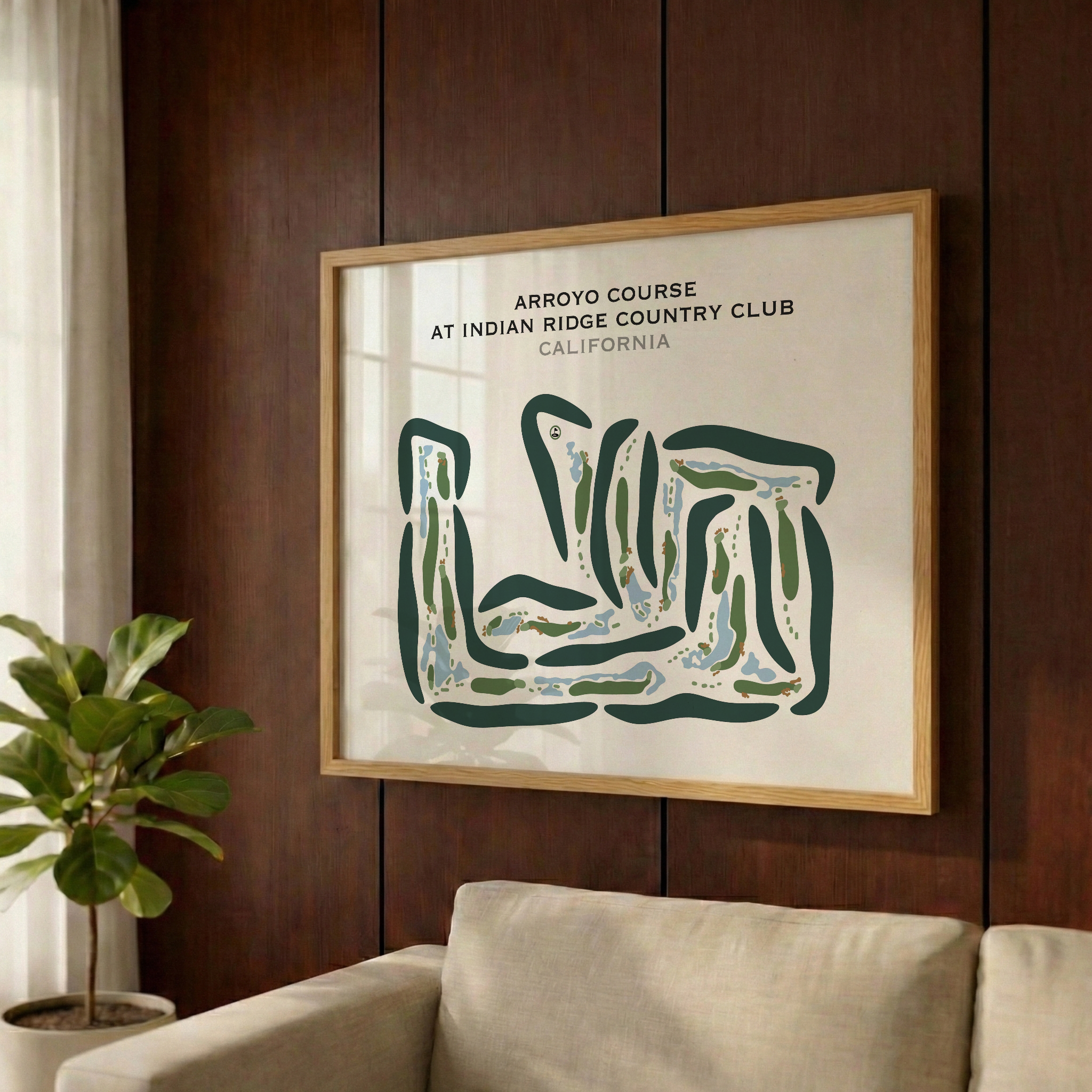 Arroyo Course at Indian Ridge Country Club, California - Printed Golf Courses