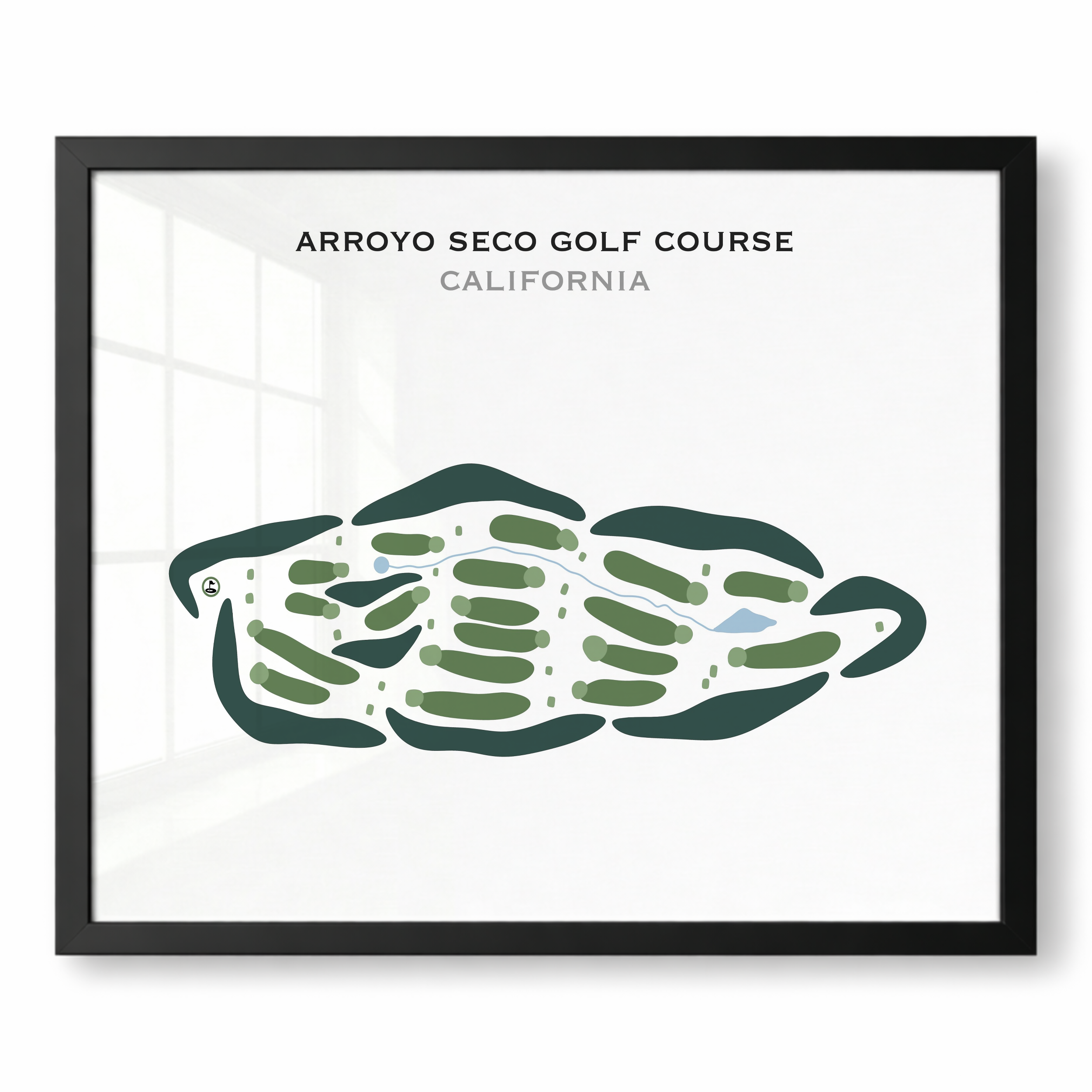 Arroyo Seco Golf Course, California - Printed Golf Courses