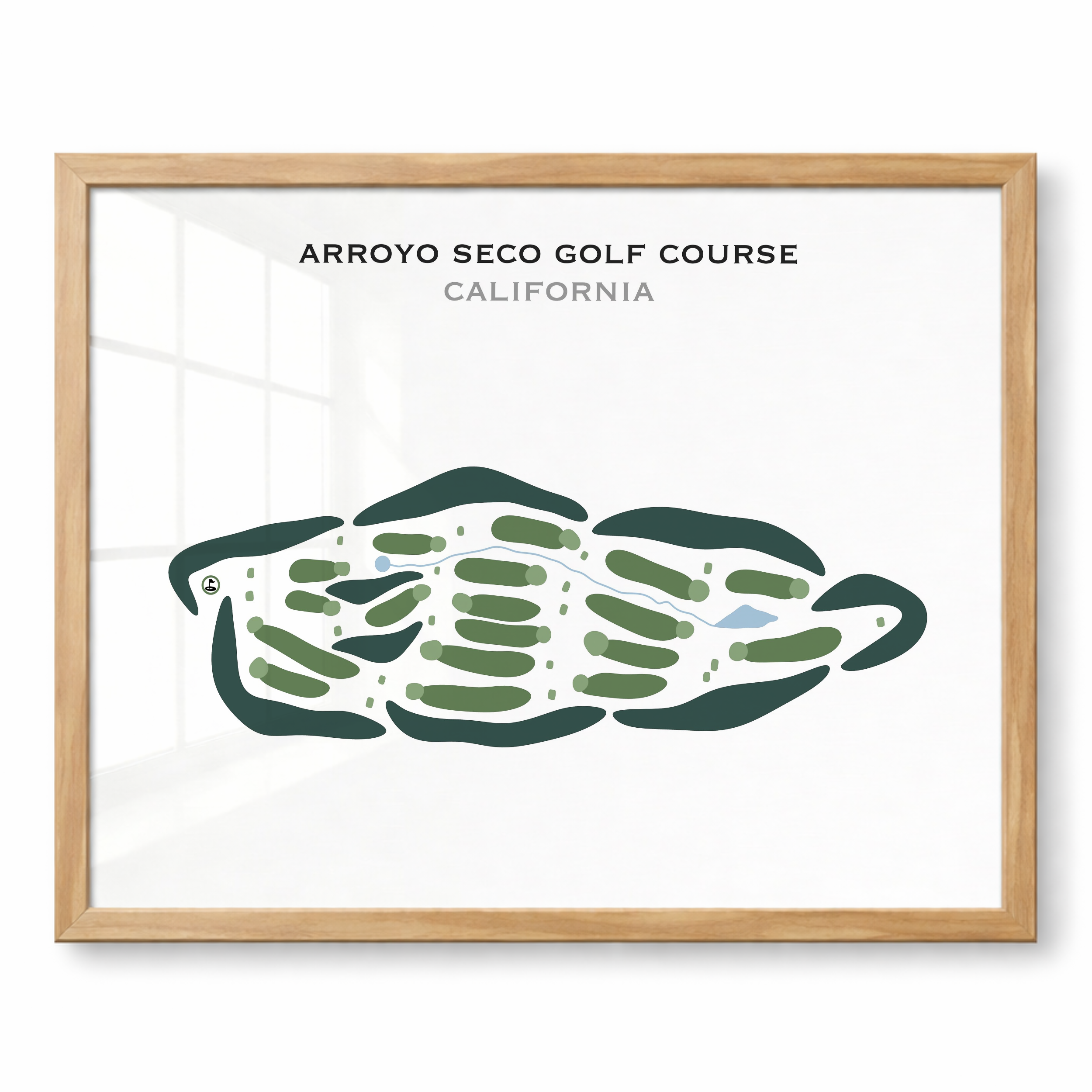 Arroyo Seco Golf Course, California - Printed Golf Courses