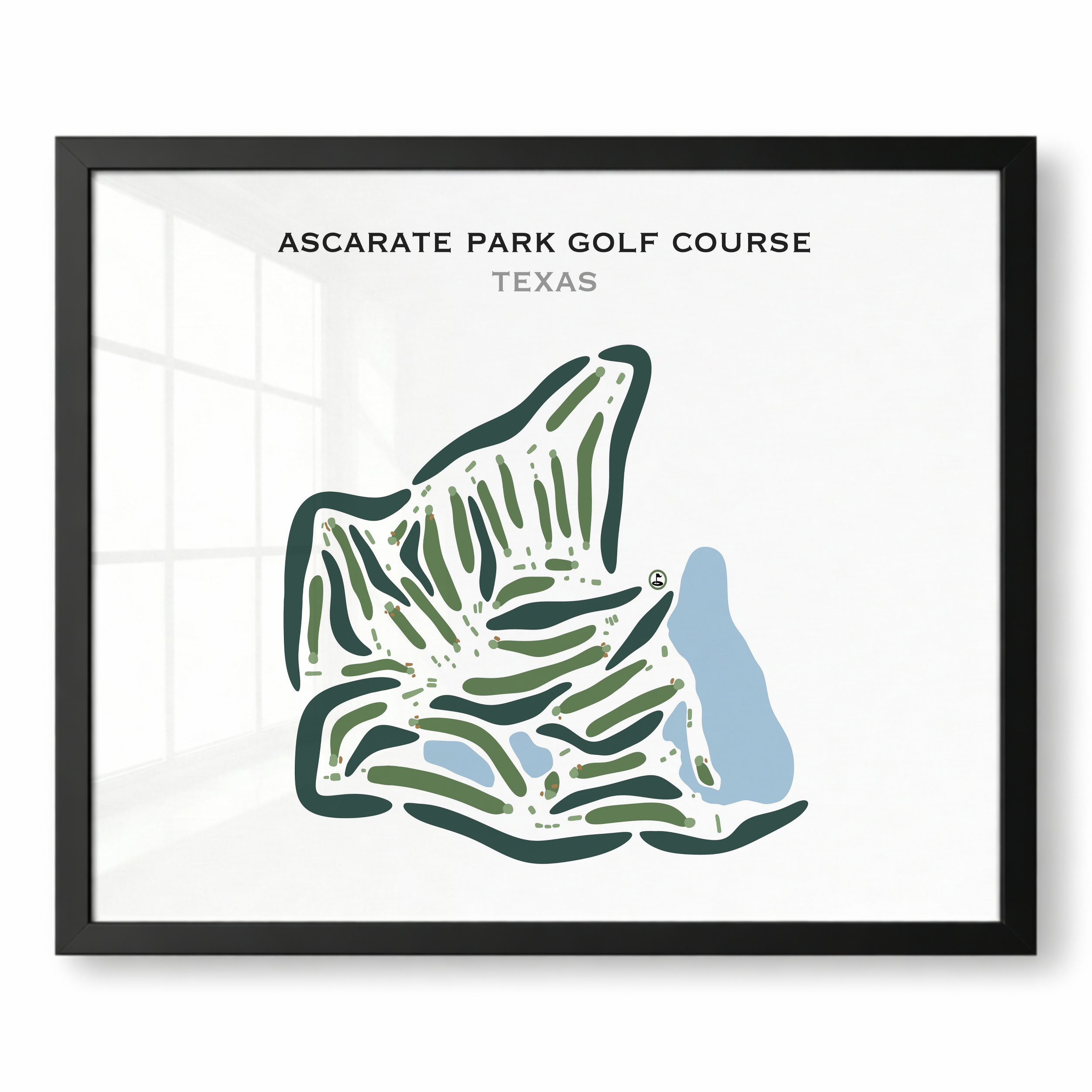 Ascarate Park Golf Course, Texas - Printed Golf Courses
