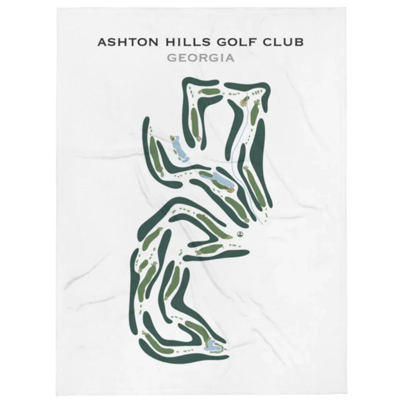Ashton Hills Golf Club, Georgia - Printed Golf Course