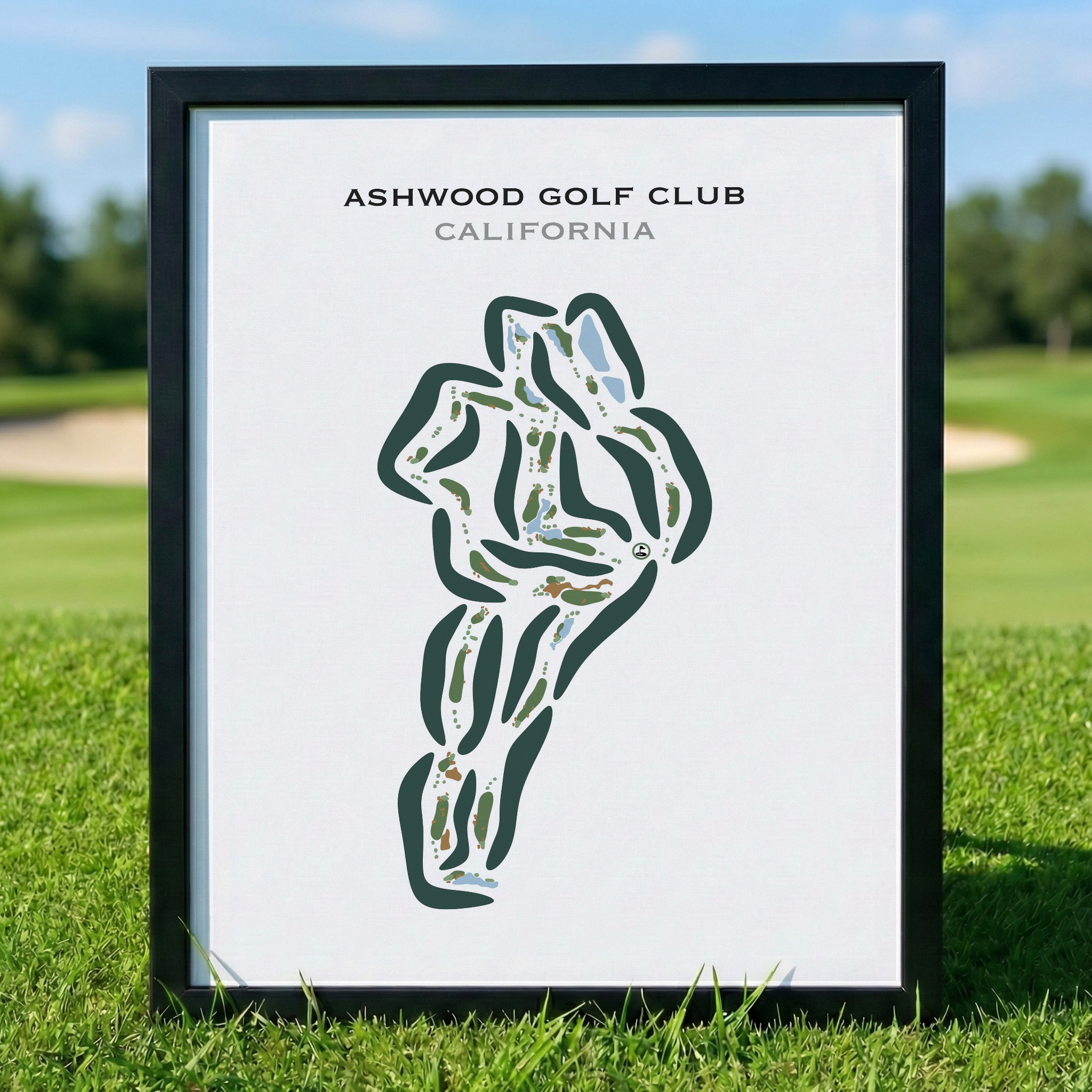 Ashwood Golf Club, California - Printed Golf Courses