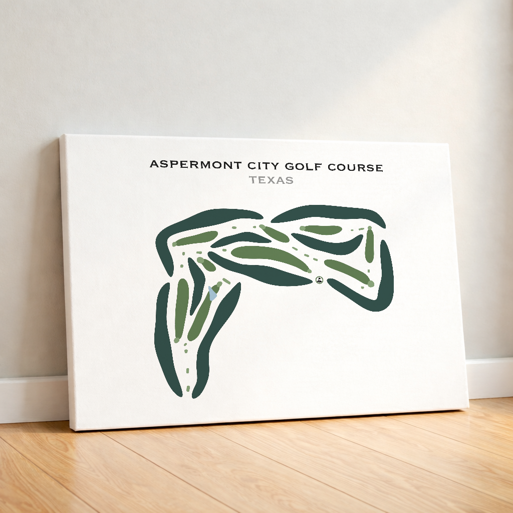Aspermont City Golf Course, Texas - Printed Golf Courses