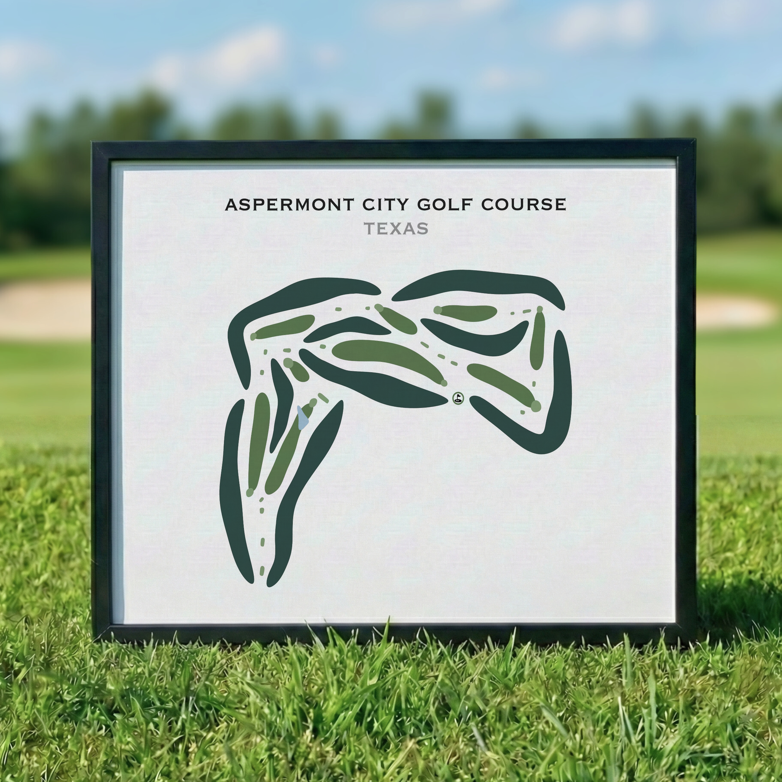 Aspermont City Golf Course, Texas - Printed Golf Courses
