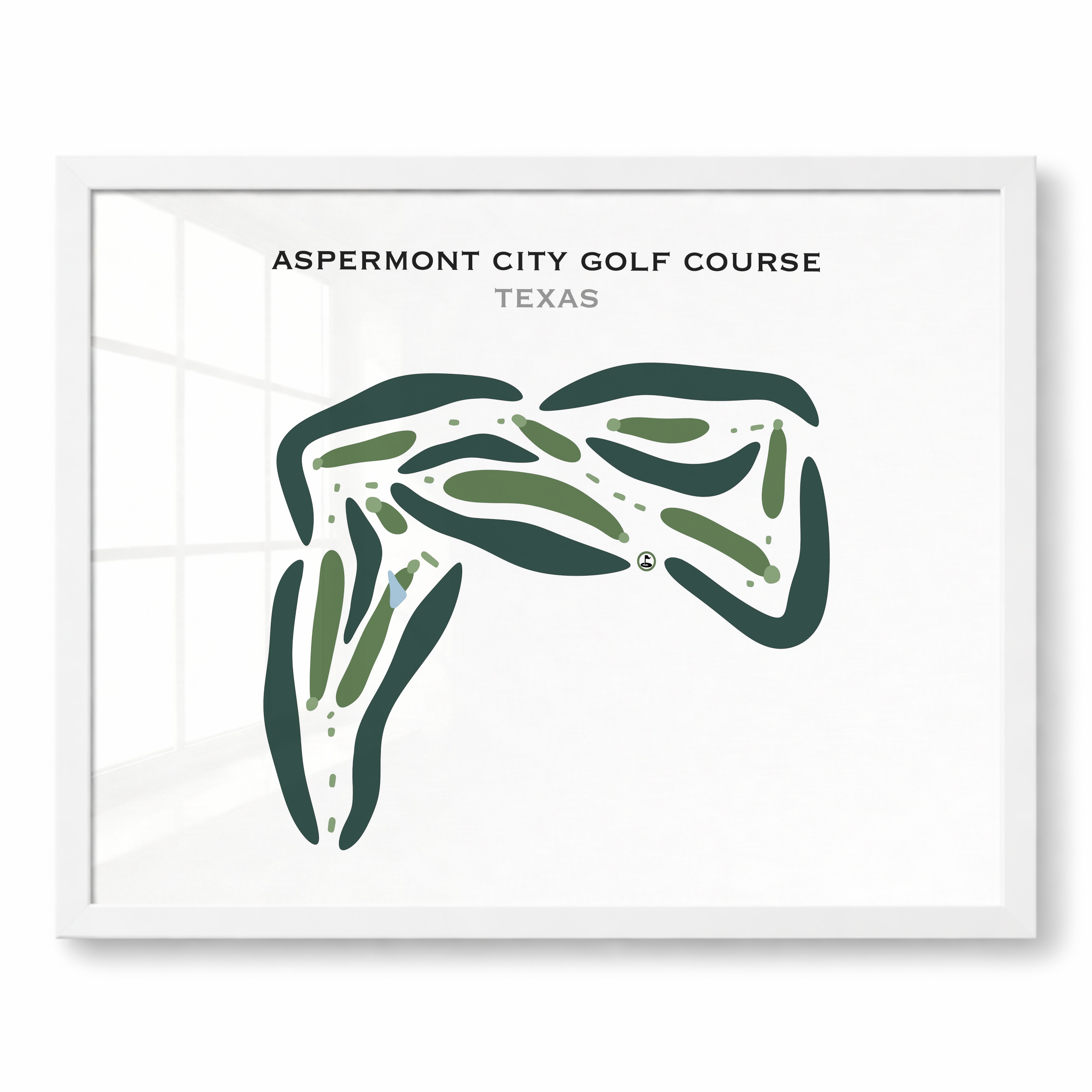 Aspermont City Golf Course, Texas - Printed Golf Courses