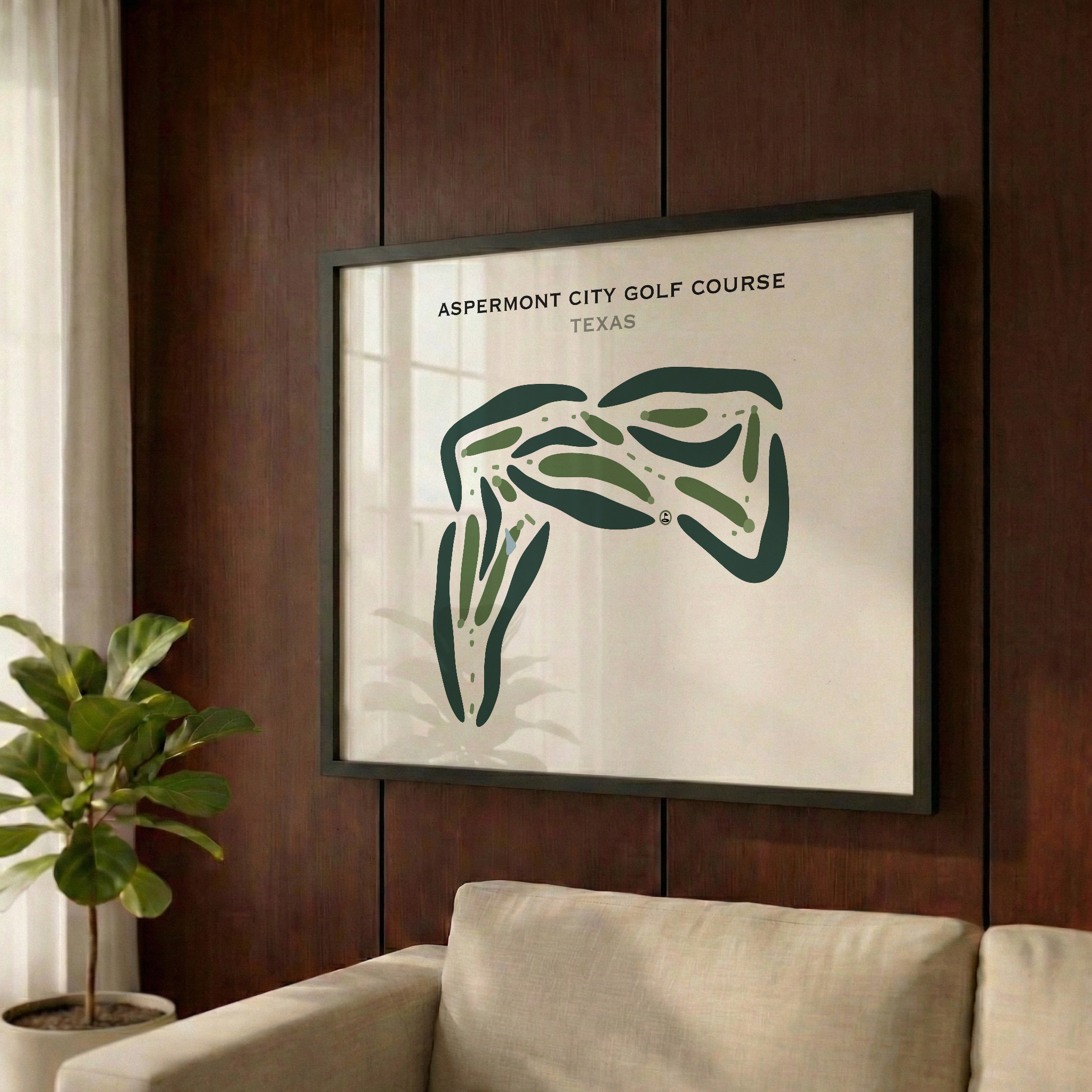 Aspermont City Golf Course, Texas - Printed Golf Courses