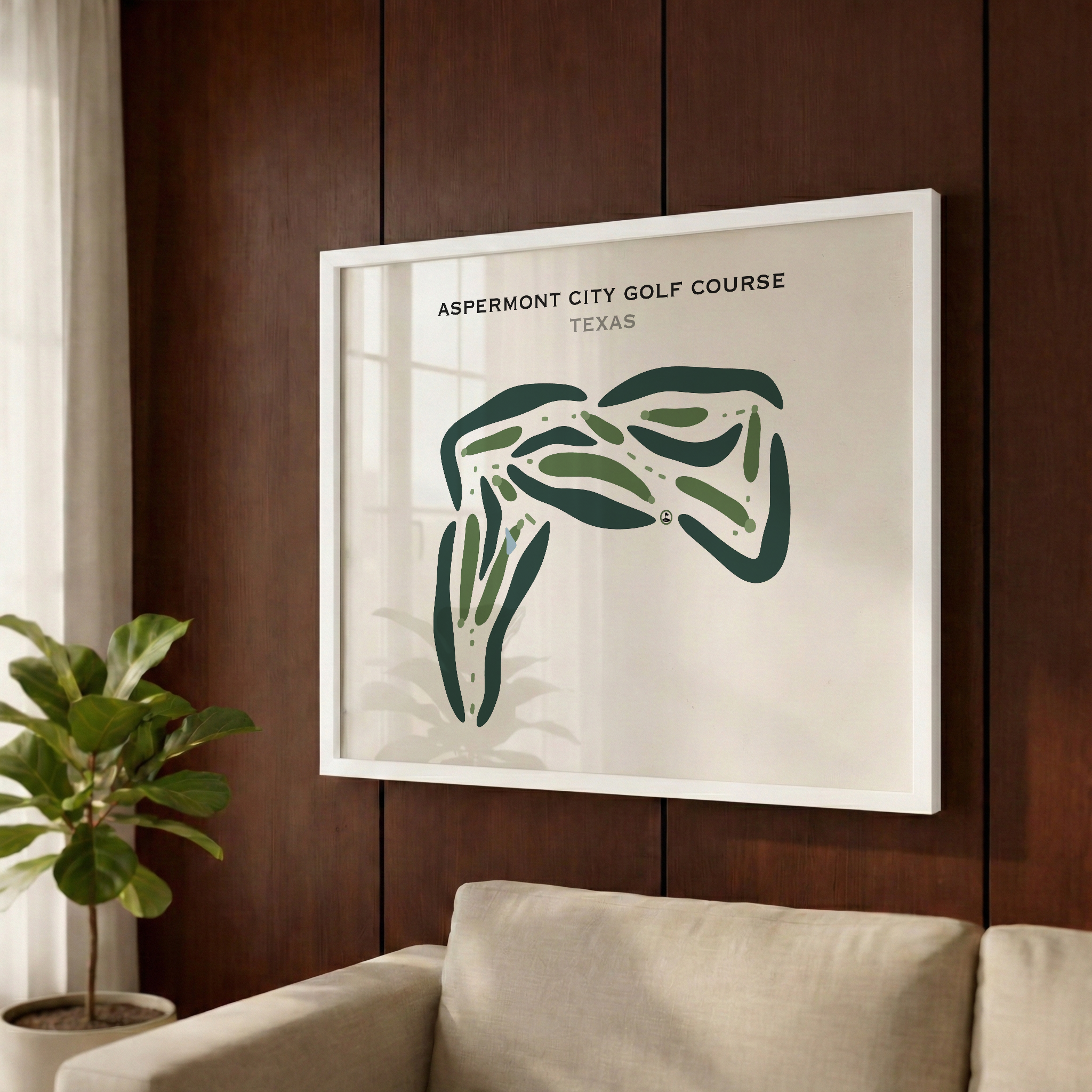 Aspermont City Golf Course, Texas - Printed Golf Courses