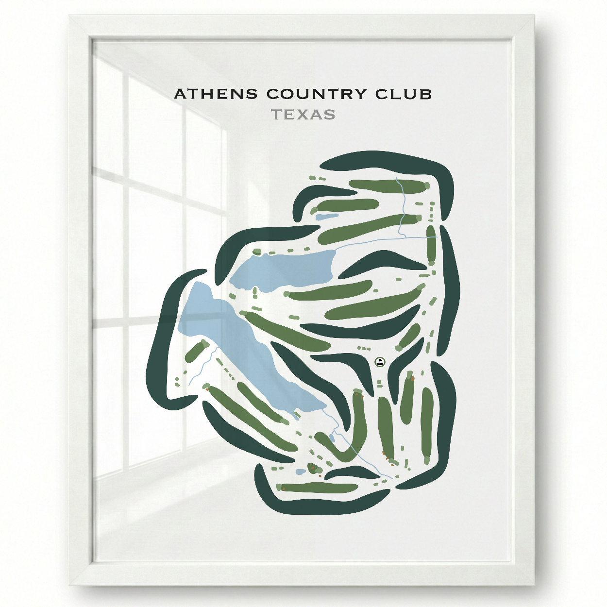Athens Country Club, Texas - Printed Golf Courses