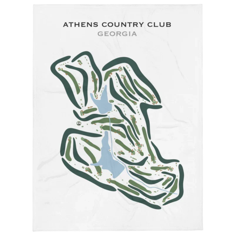 Athens Country Club, Georgia - Printed Golf Courses