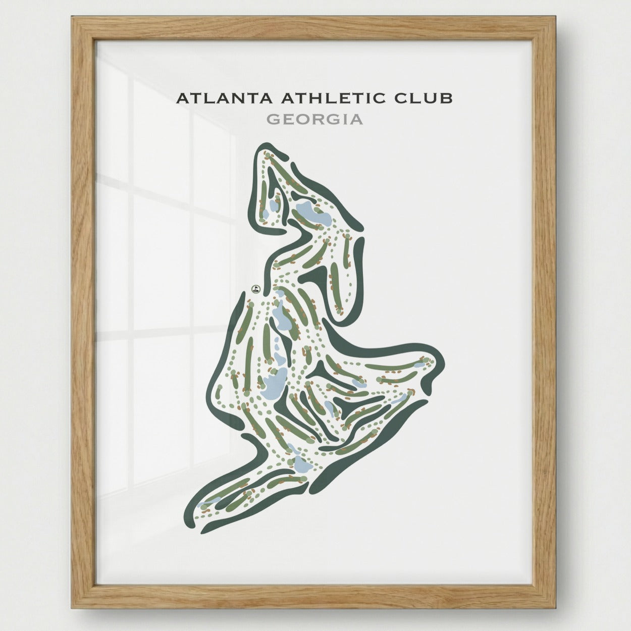 Atlanta Athletic Club, Georgia - Printed Golf Courses