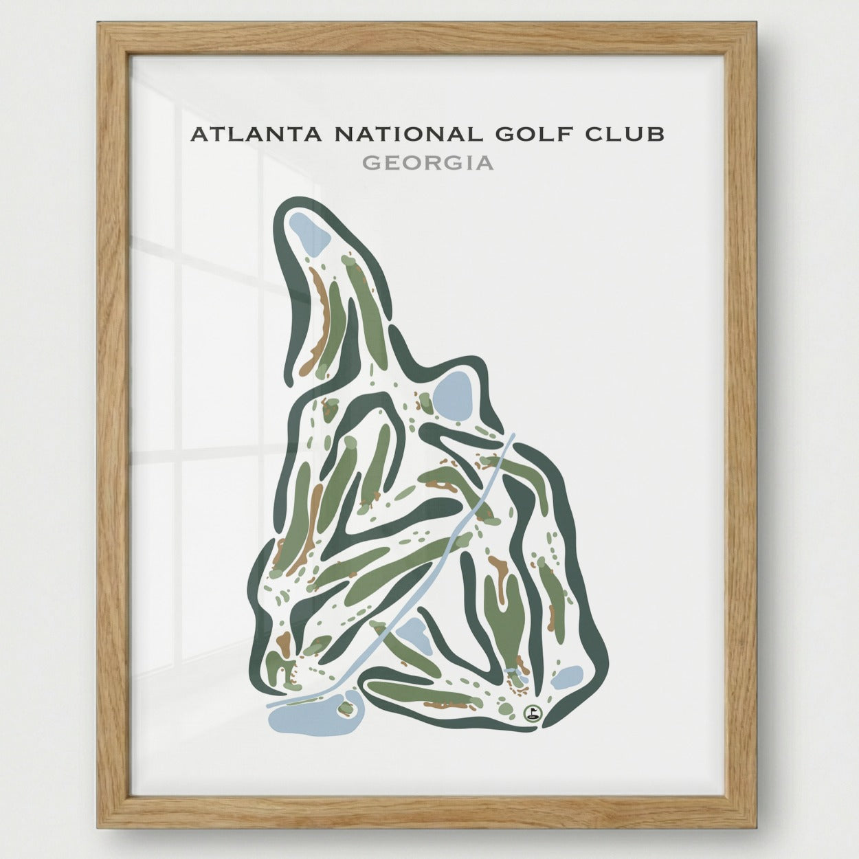Atlanta National Golf Club, Georgia - Printed Golf Courses