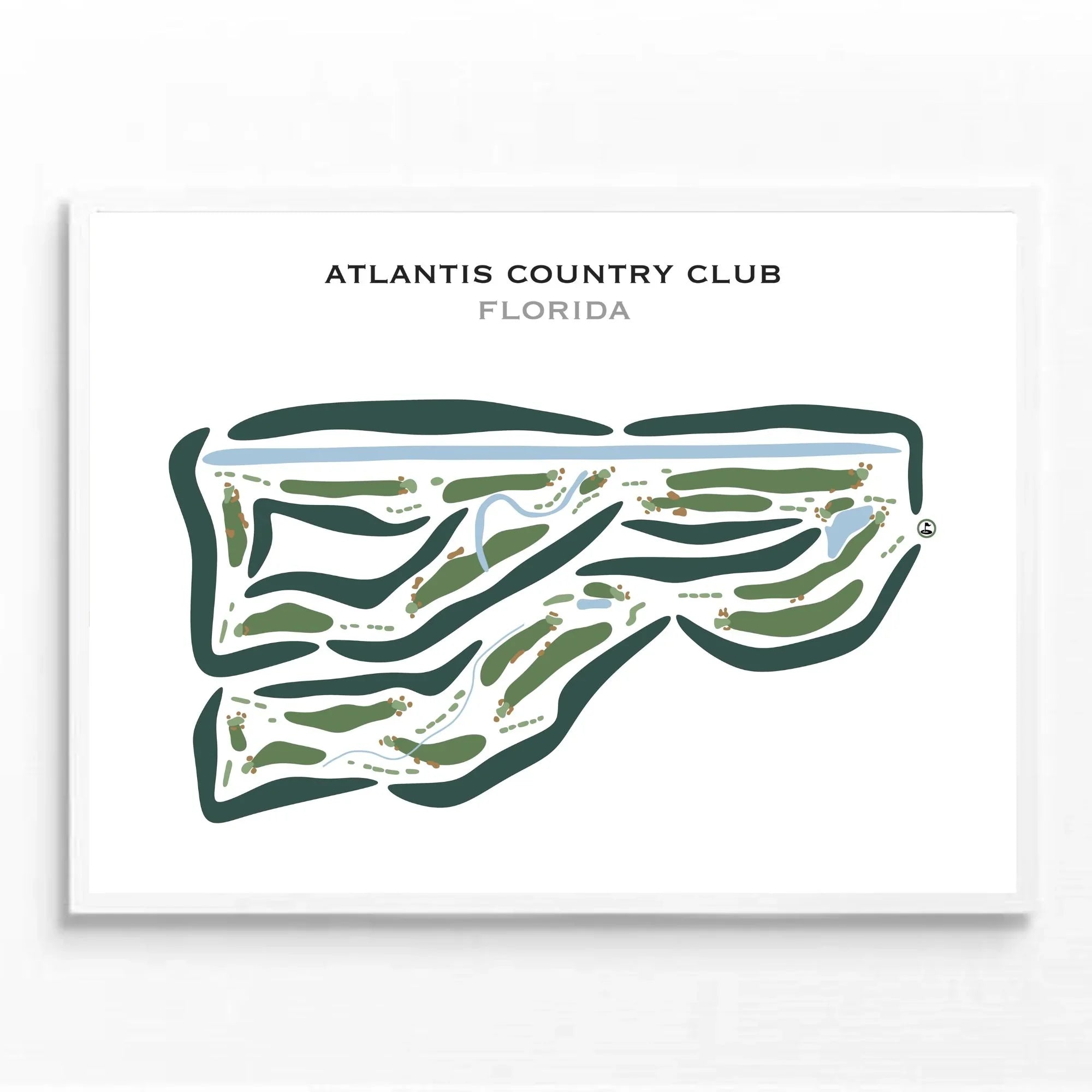 Atlantis Country Club, Florida - Printed Golf Courses