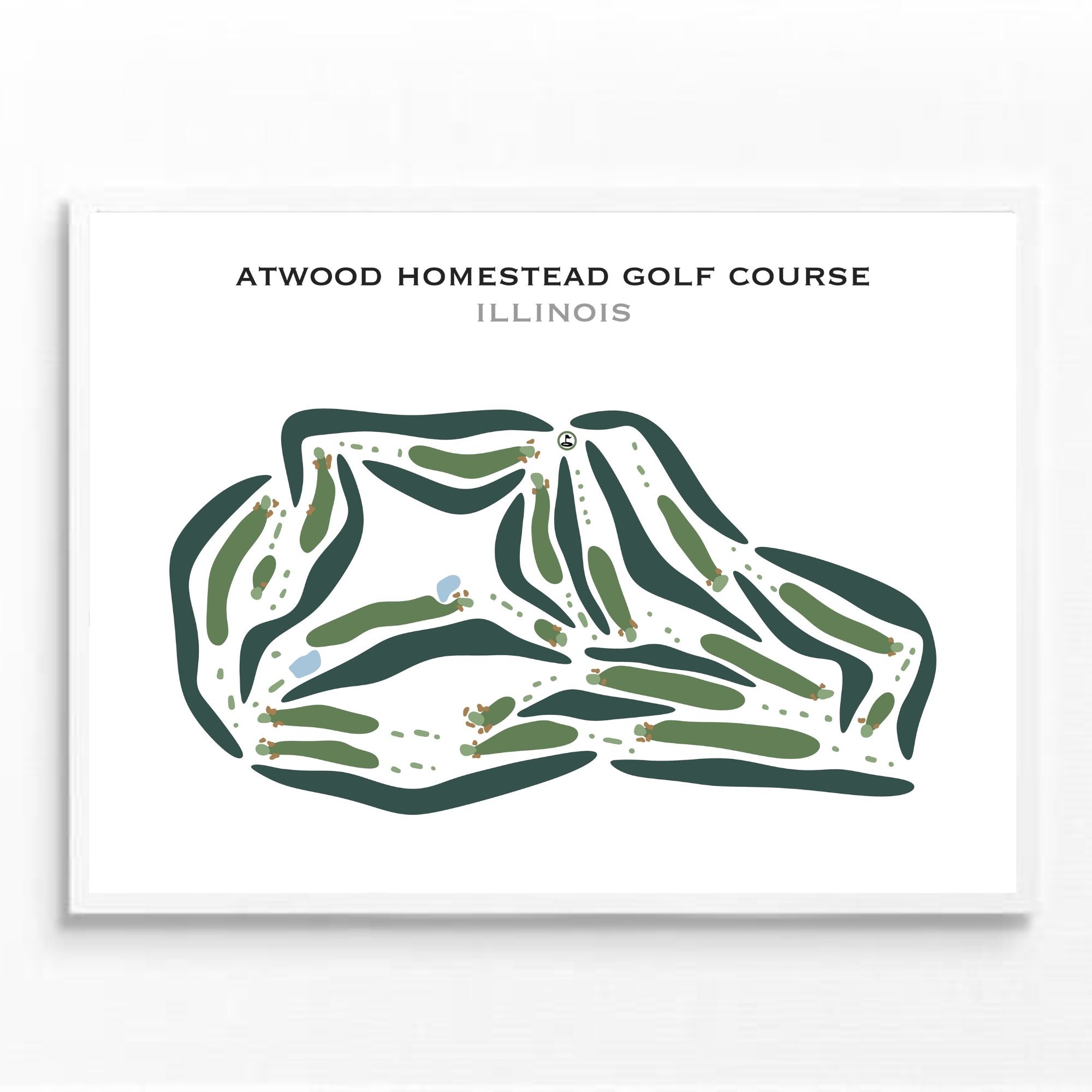 Atwood Homestead Golf Course, Illinois - Printed Golf Courses