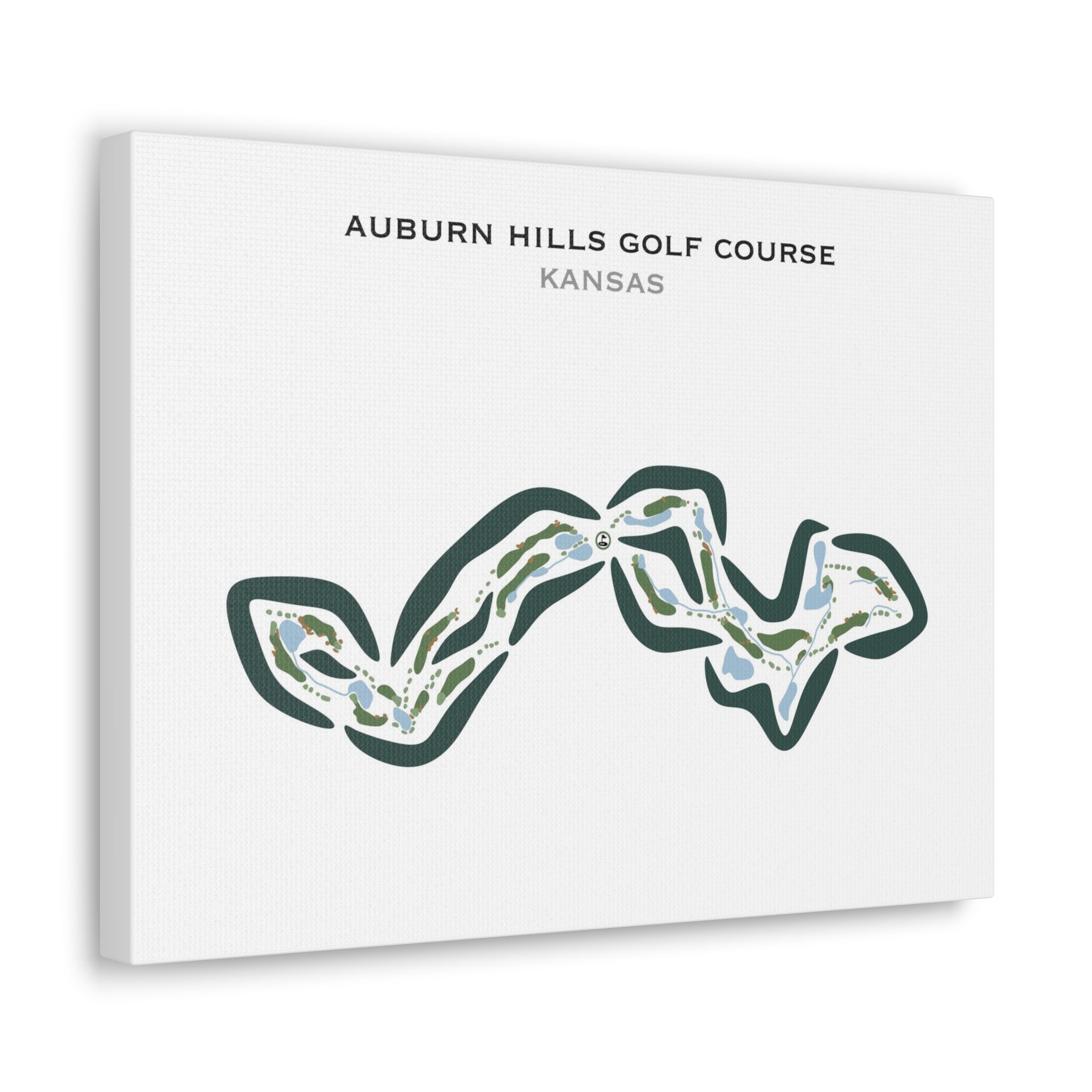 Auburn Hills Golf Course, Kansas - Printed Golf Courses