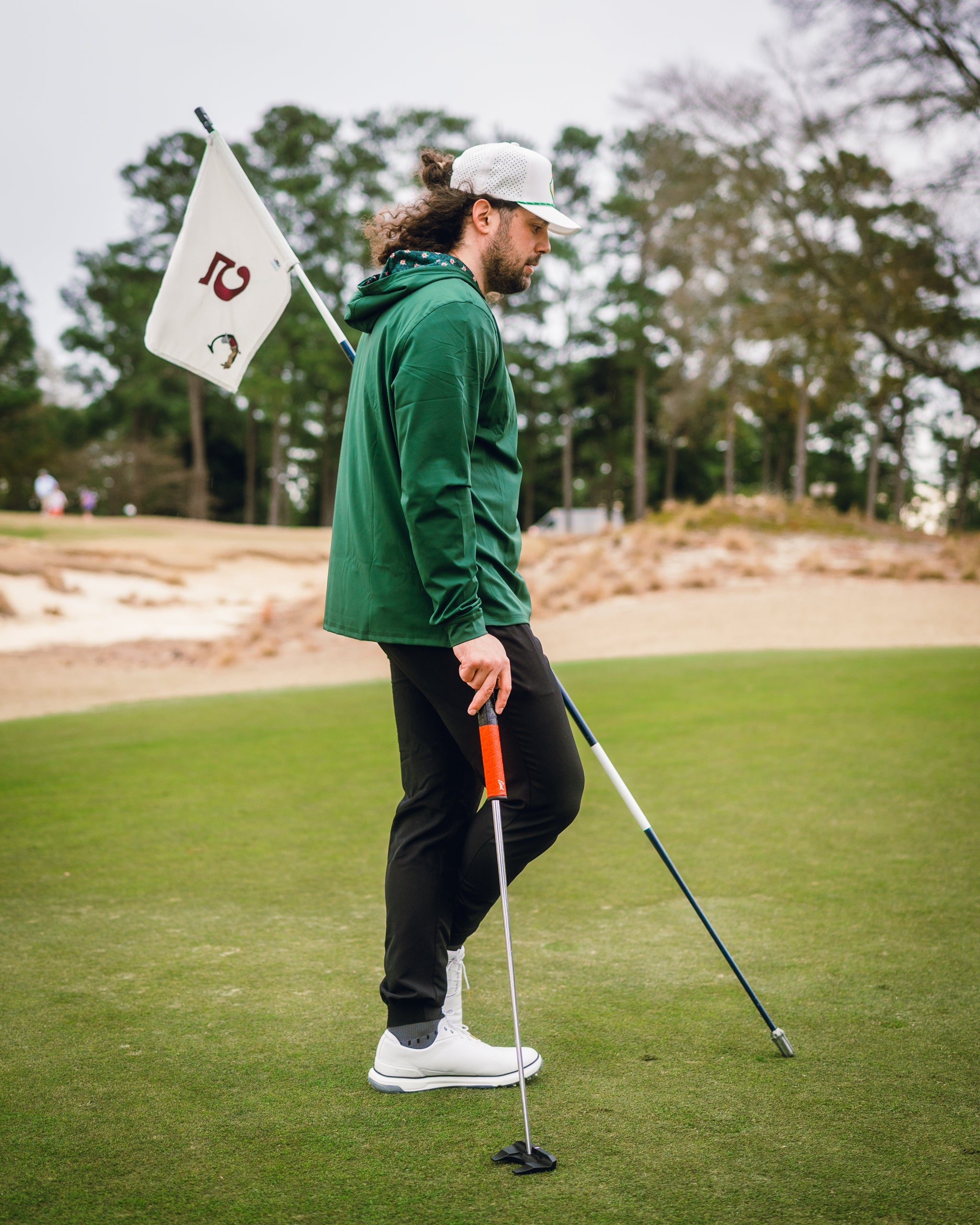Performance Golf Hoodie - Dark Azalea