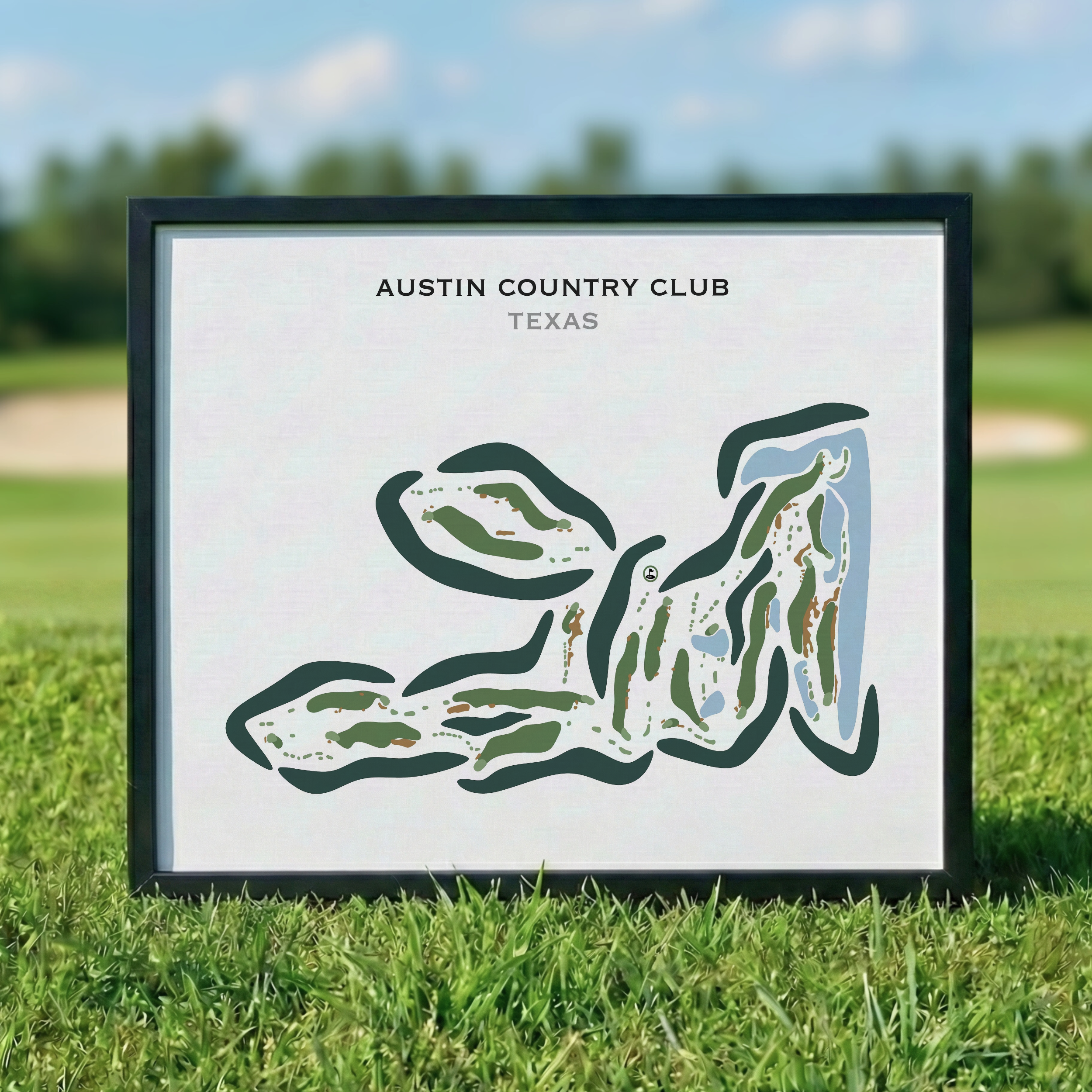 Austin Country Club, Texas - Printed Golf Courses