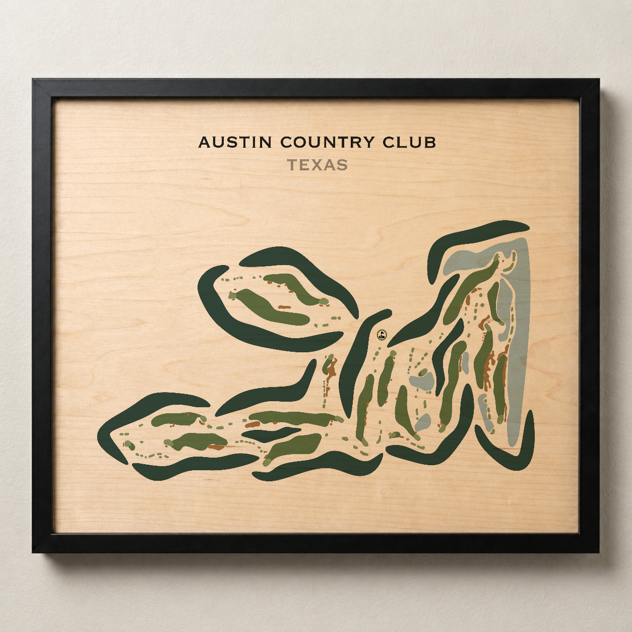 Austin Country Club, Texas - Printed Golf Courses