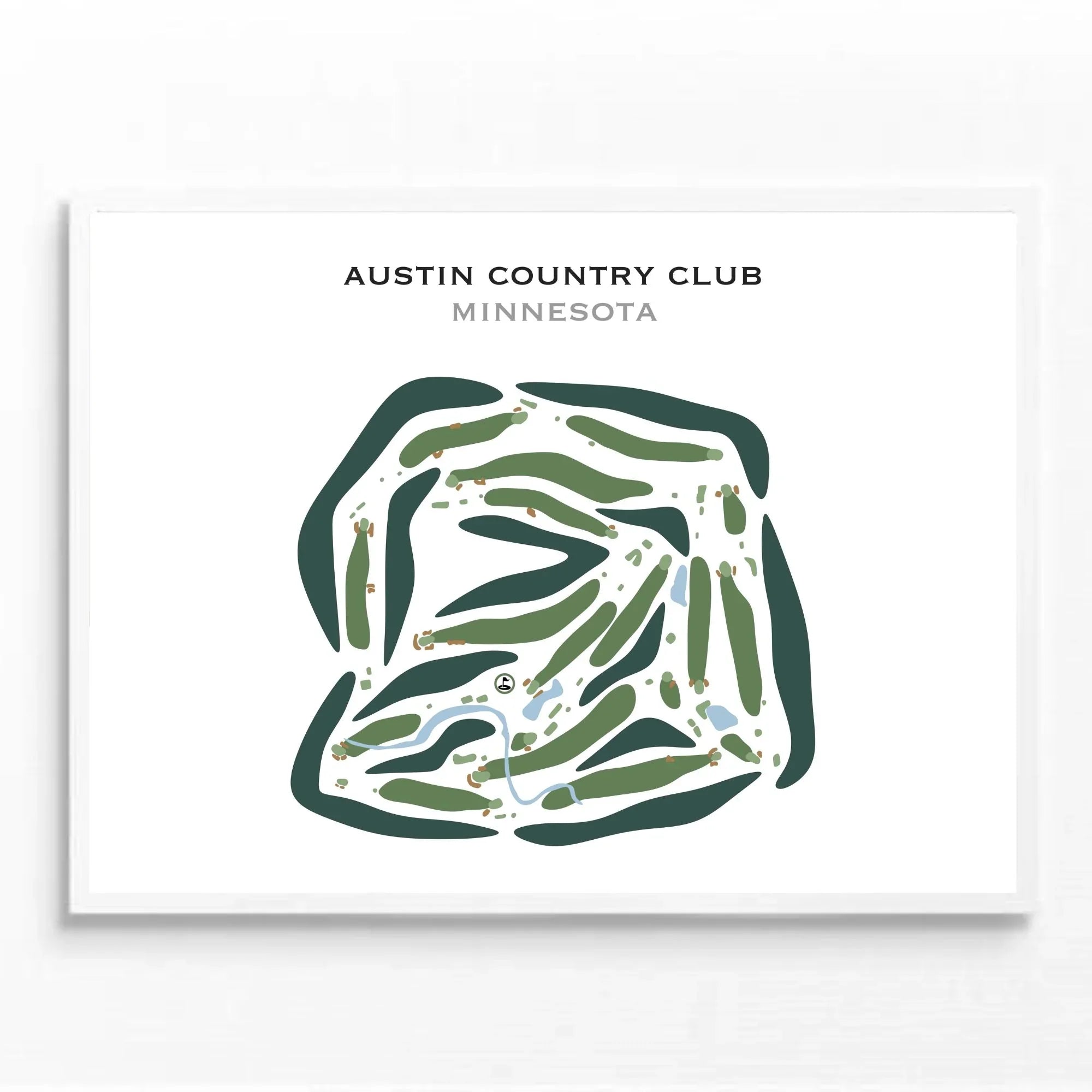 Austin Country Club, Minnesota - Printed Golf Courses