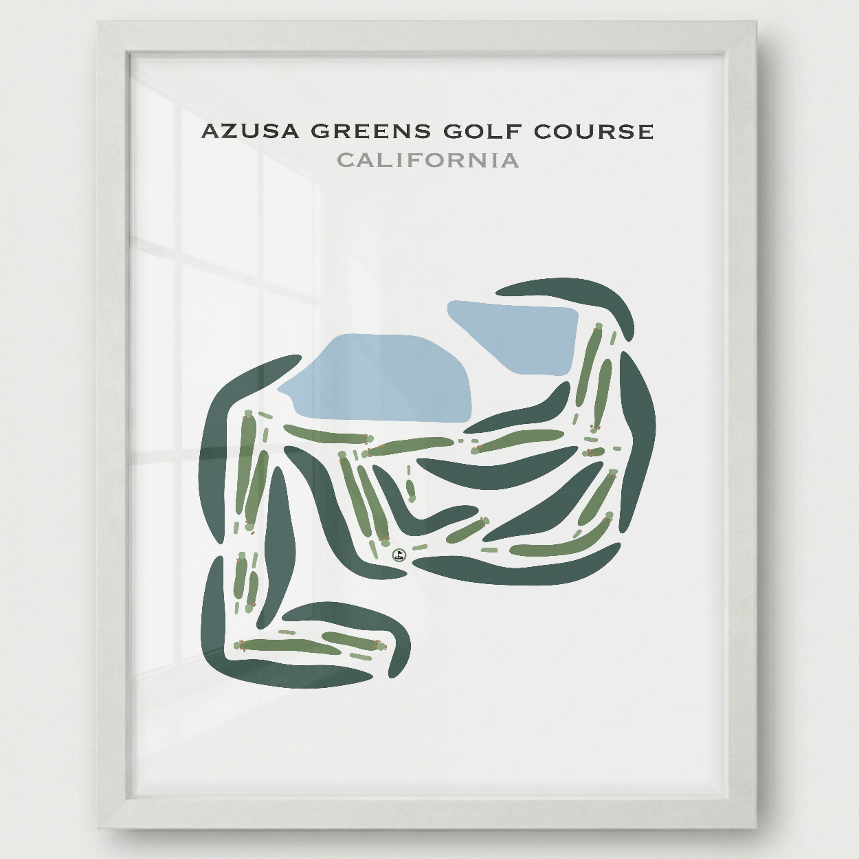Azusa Greens Golf Course, California - Printed Golf Courses