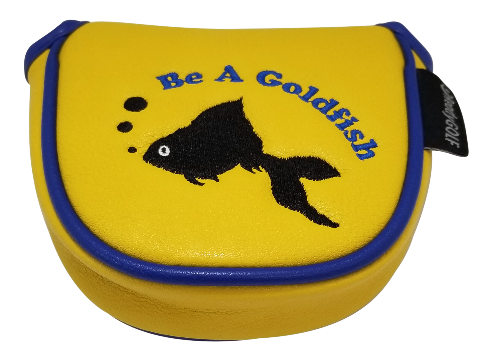 Be A Goldfish Embroidered Putter Cover - Mallet by ReadyGOLF