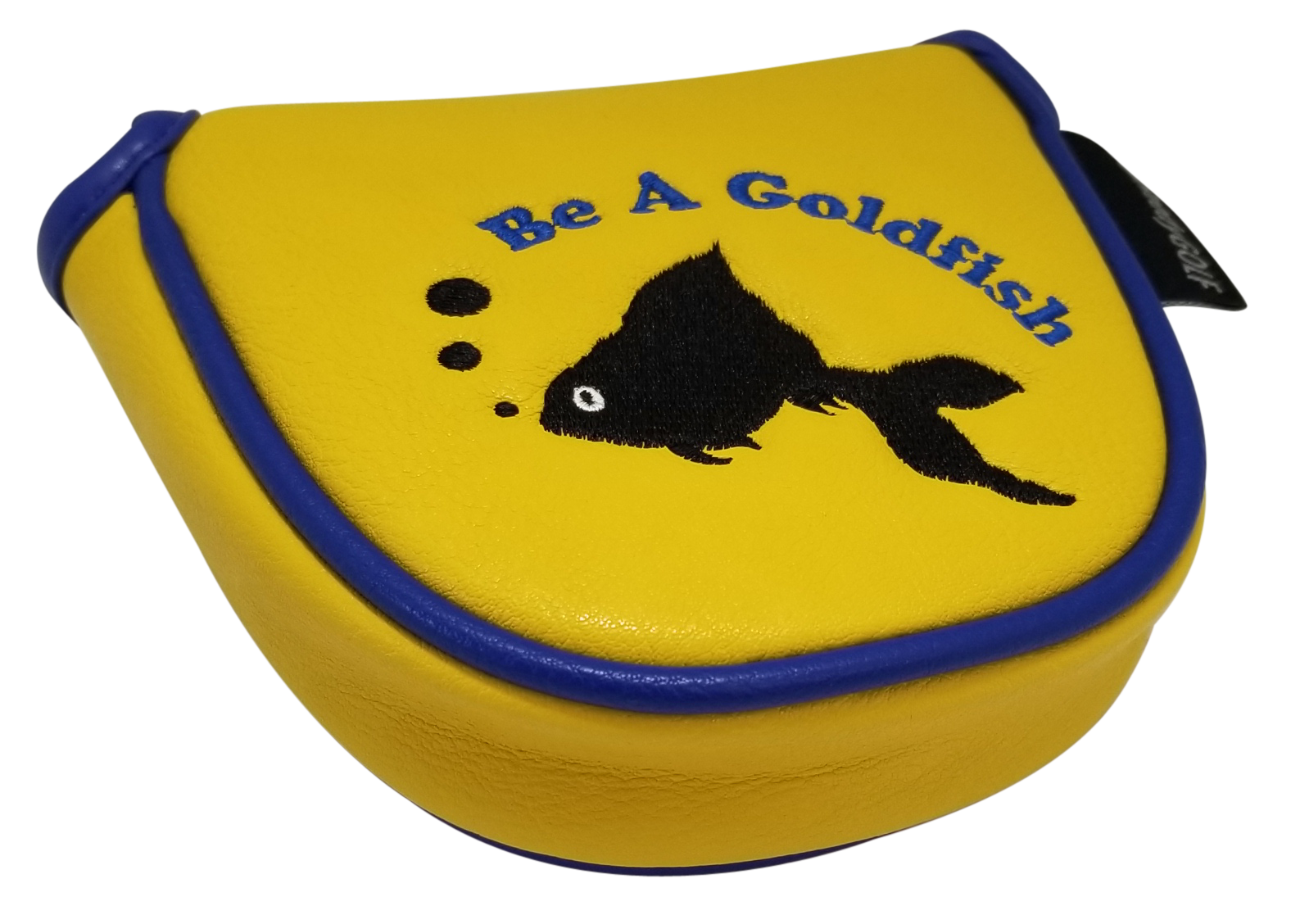 Be A Goldfish Embroidered Putter Cover - Mallet by ReadyGOLF
