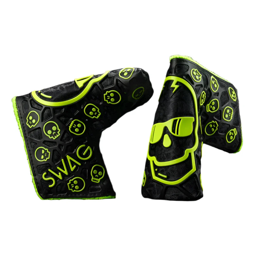 Swag Golf -  Eclipse Ecto Flare Skull TPU Blade Putter Headcover *opened, no bag*