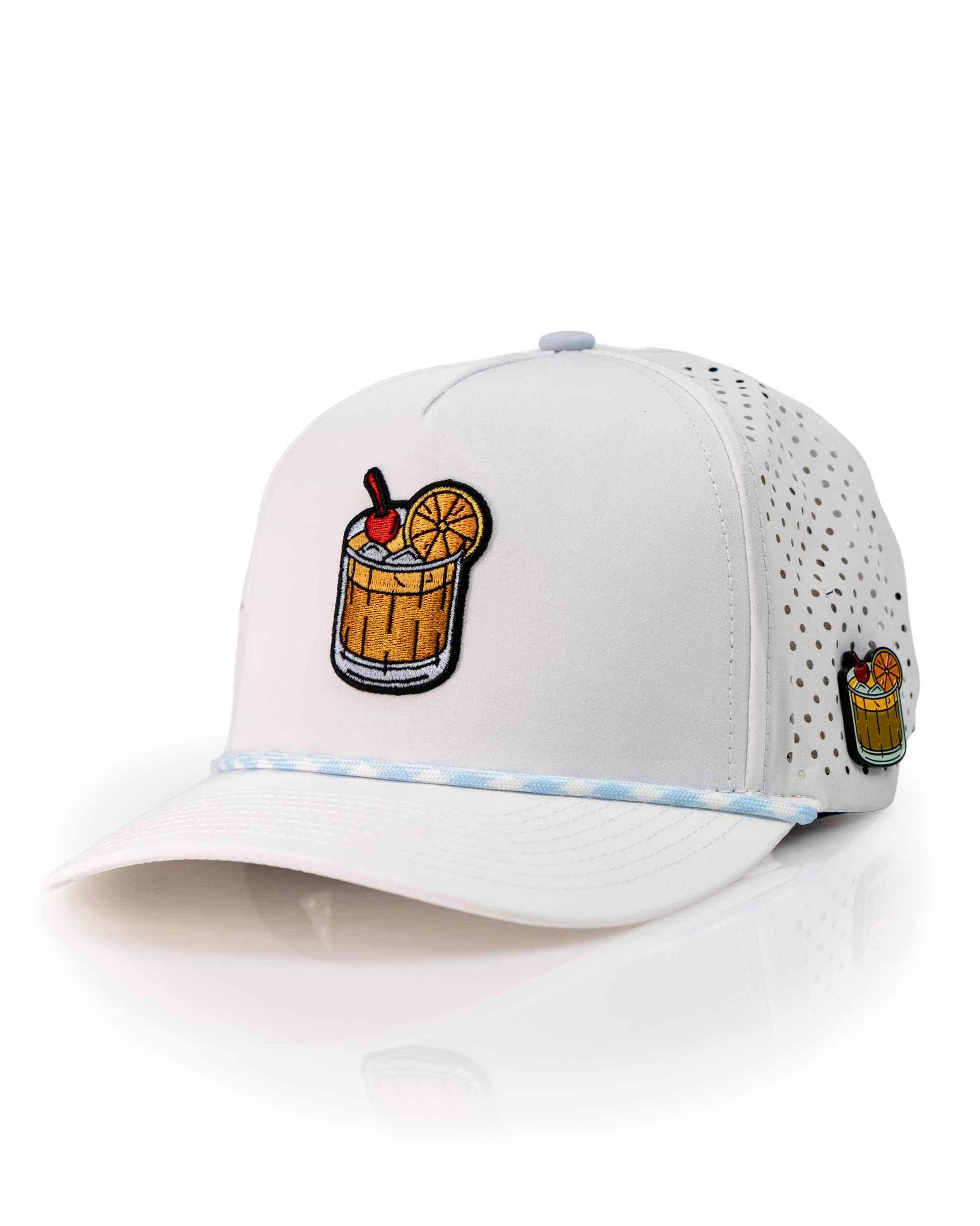 Old Fashioned White - Perforated Rope Hat