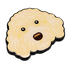 Blonde Doodle Dog Golf Ball Marker with Hat Clip