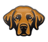 Chocolate Labrador Retriever Golf Ball Marker with Hat Clip