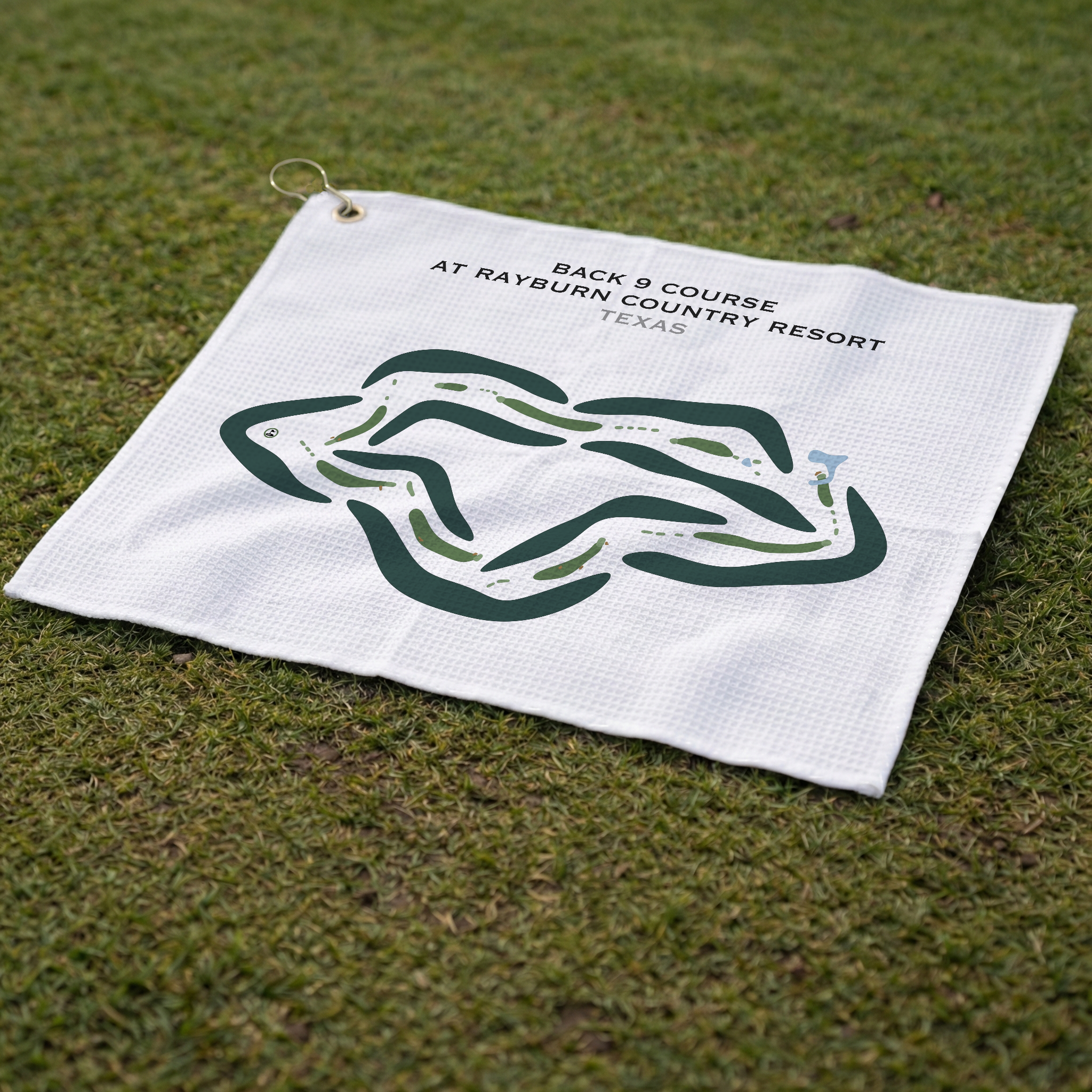 Back 9 Course at Rayburn Country Resort, Texas - Printed Golf Courses