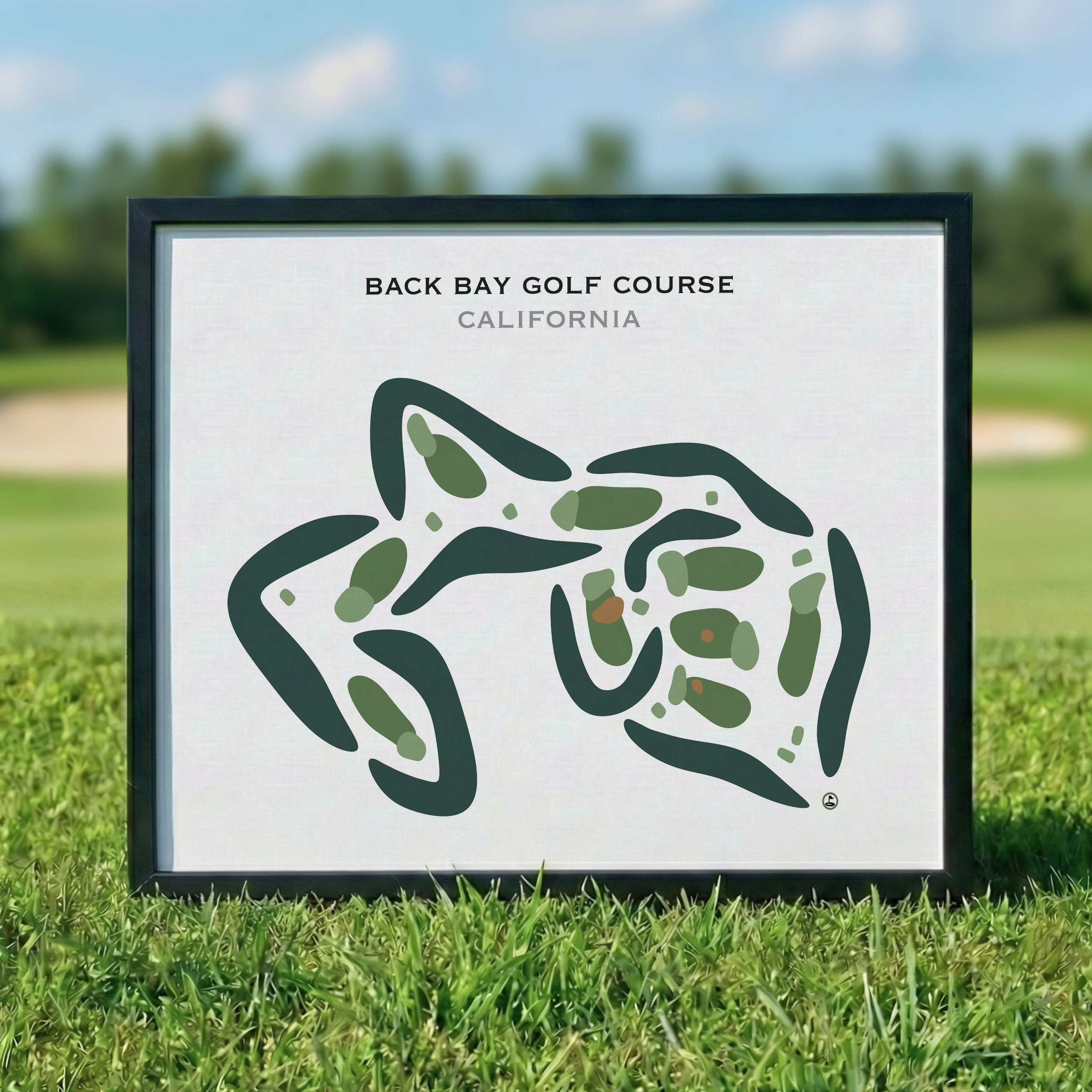 Back Bay Golf Course, California - Printed Golf Courses