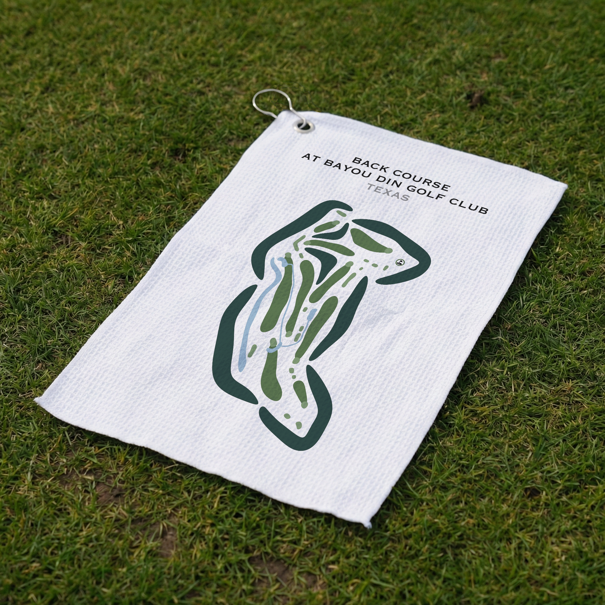 Back Course at Bayou Din Golf Club, Texas - Printed Golf Courses