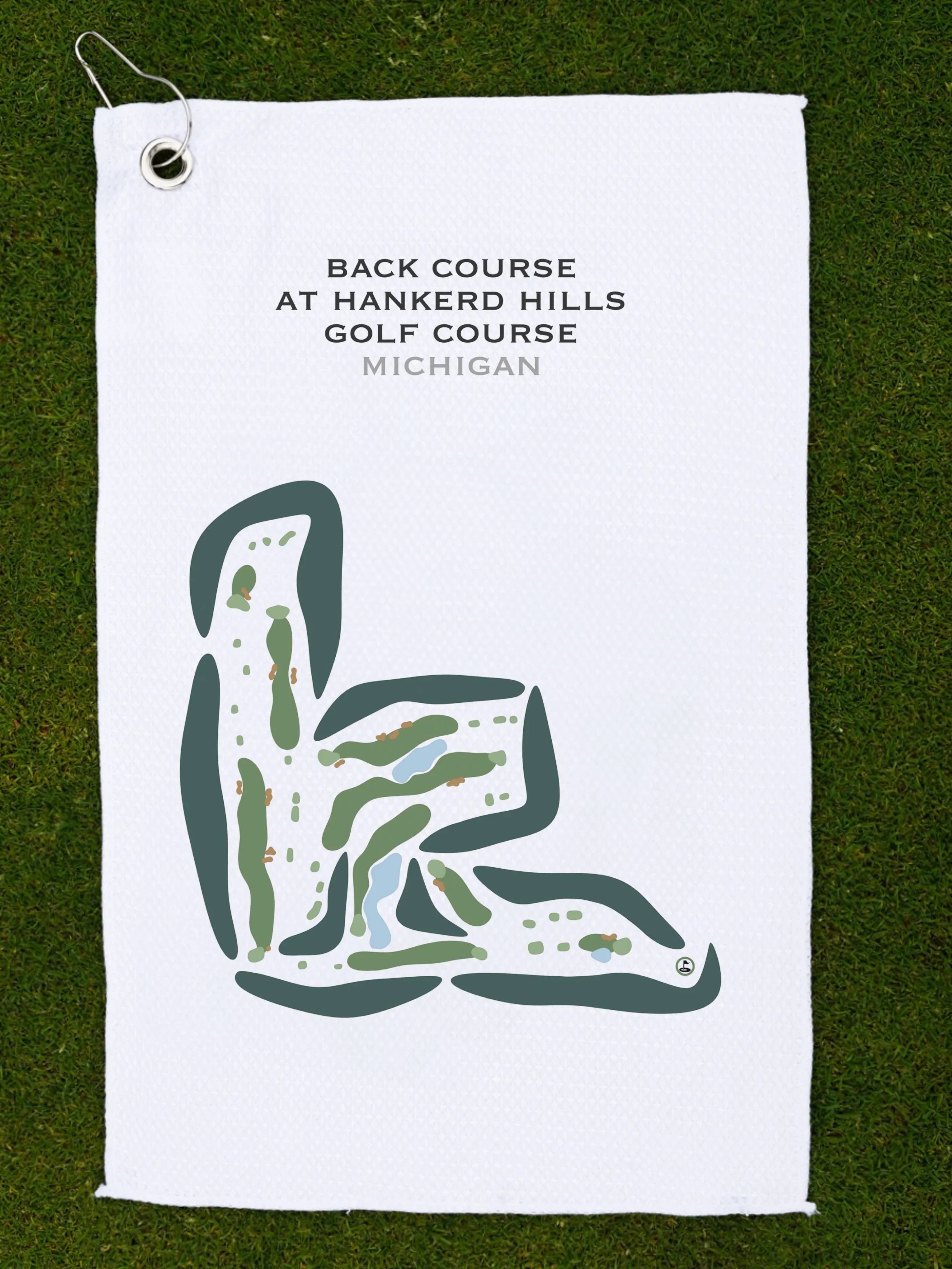 Back Course at Hankerd Hills Golf Course, Michigan - Printed Golf Courses