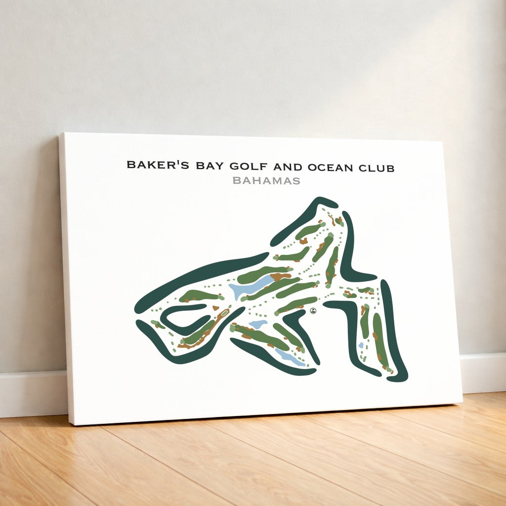 Bakers Bay Golf and Ocean Club, Bahamas - Printed Golf Courses
