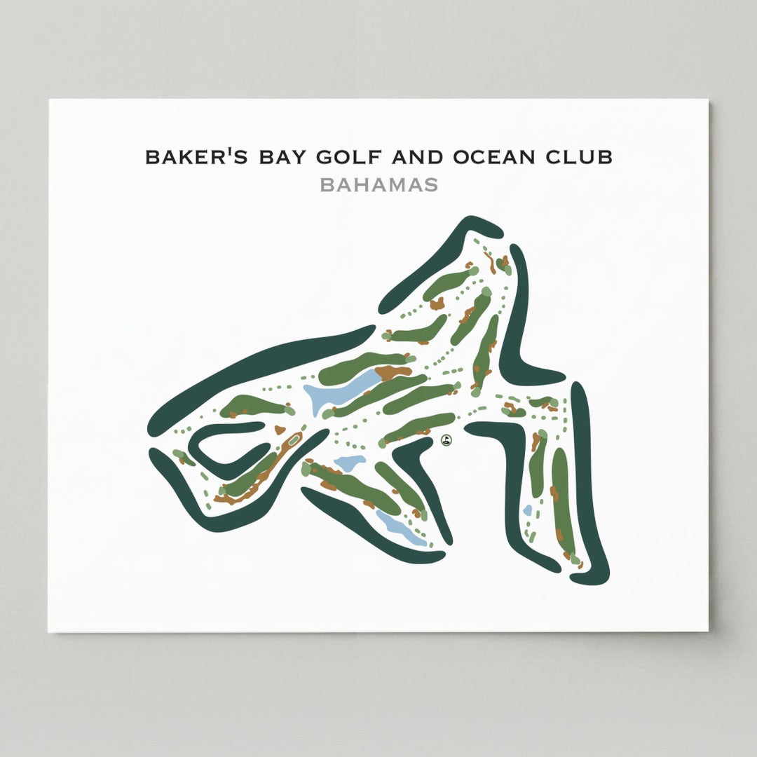Bakers Bay Golf and Ocean Club, Bahamas - Printed Golf Courses