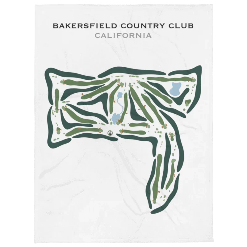 Bakersfield Country Club, California - Printed Golf Courses