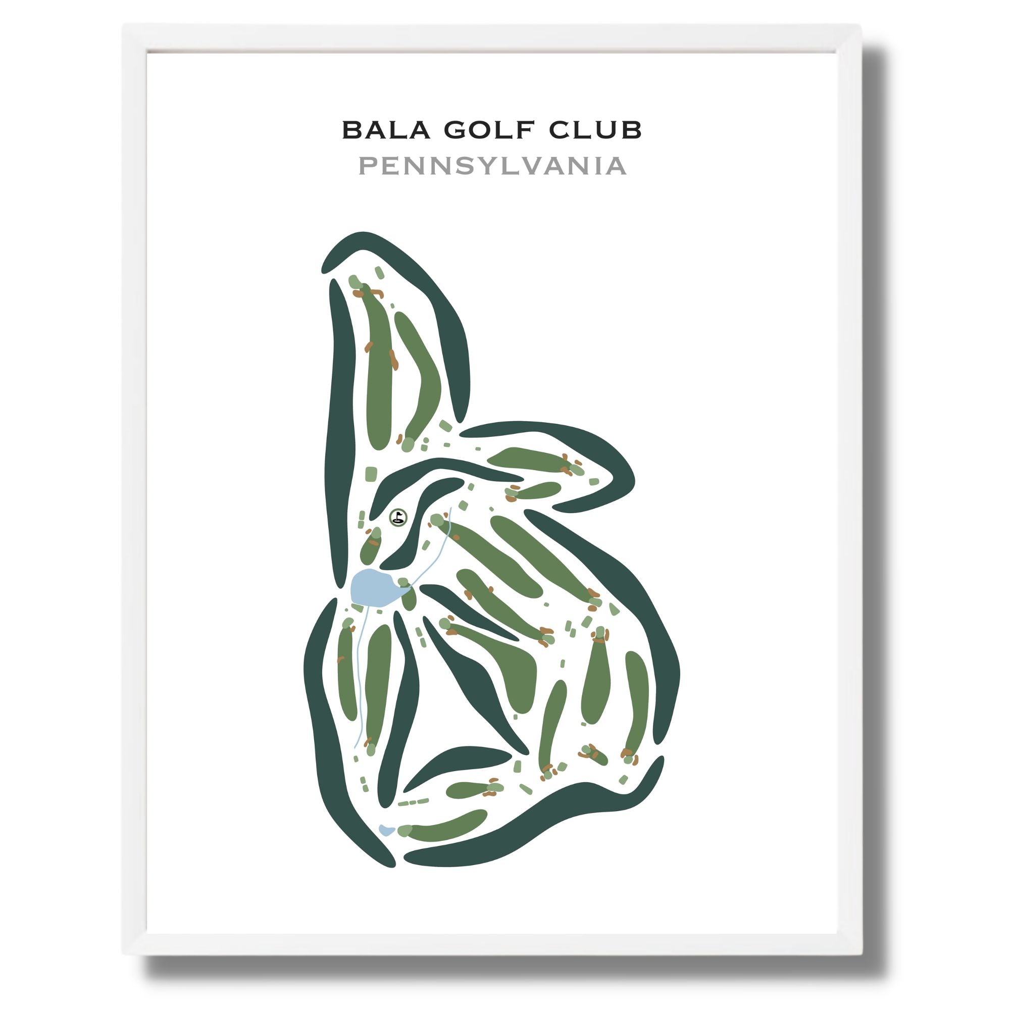 Bala Golf Club, Pennsylvania - Printed Golf Courses