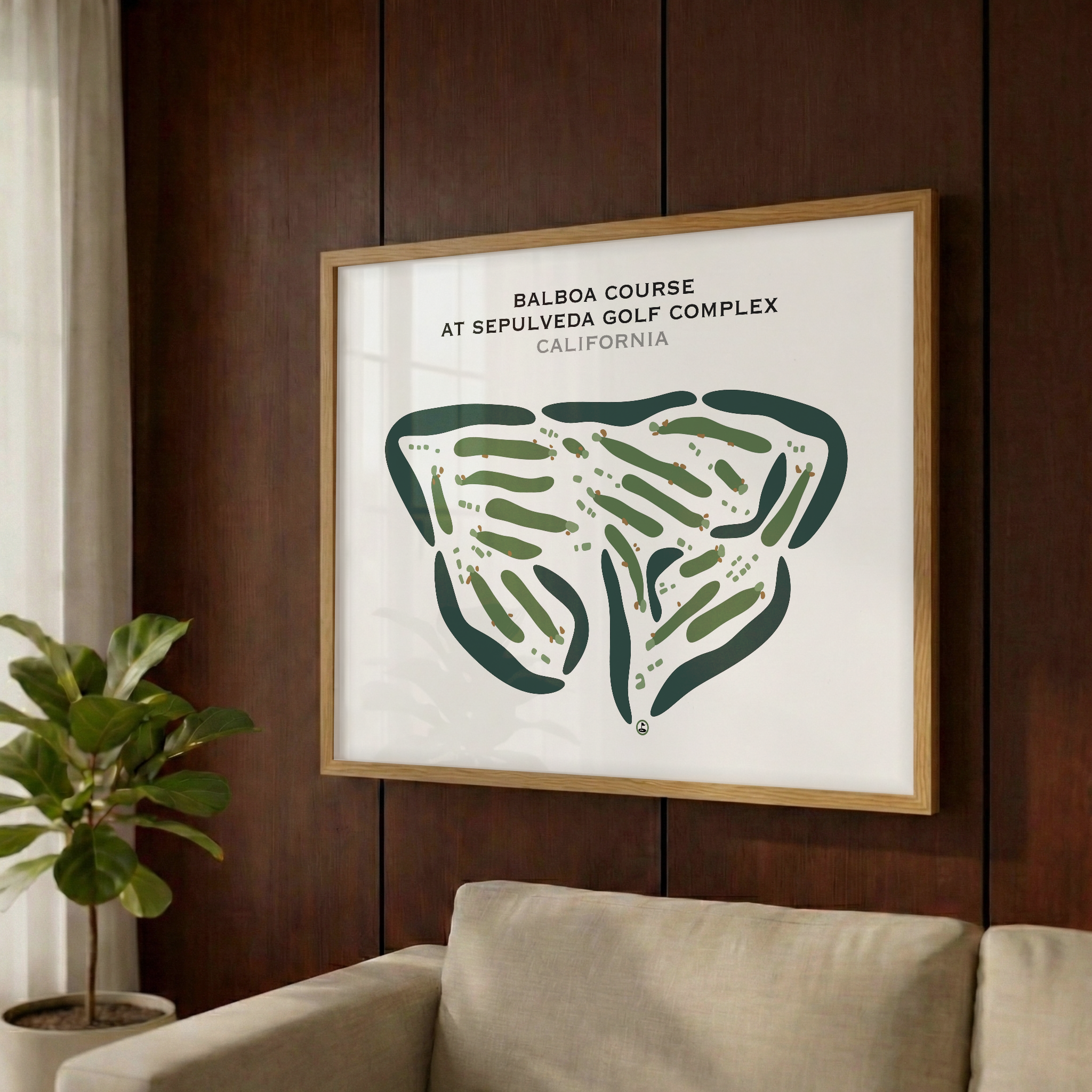 Balboa Course at Sepulveda Golf Complex, California - Printed Golf Courses