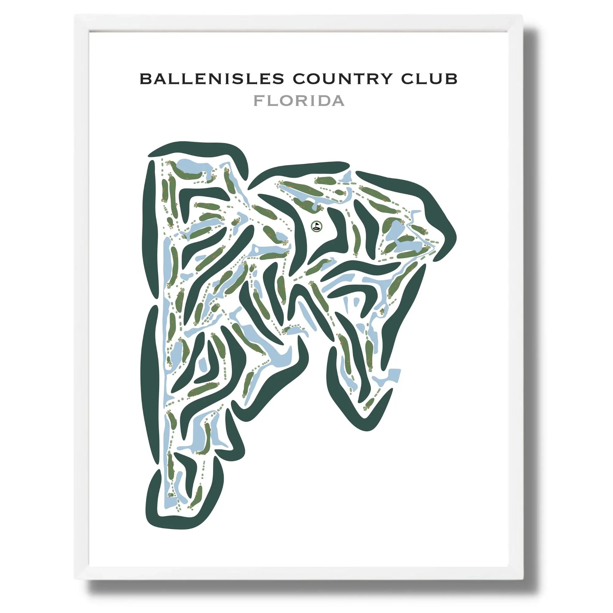 BallenIsles Country Club, Palm Beach Gardens, Florida - Printed Golf Courses
