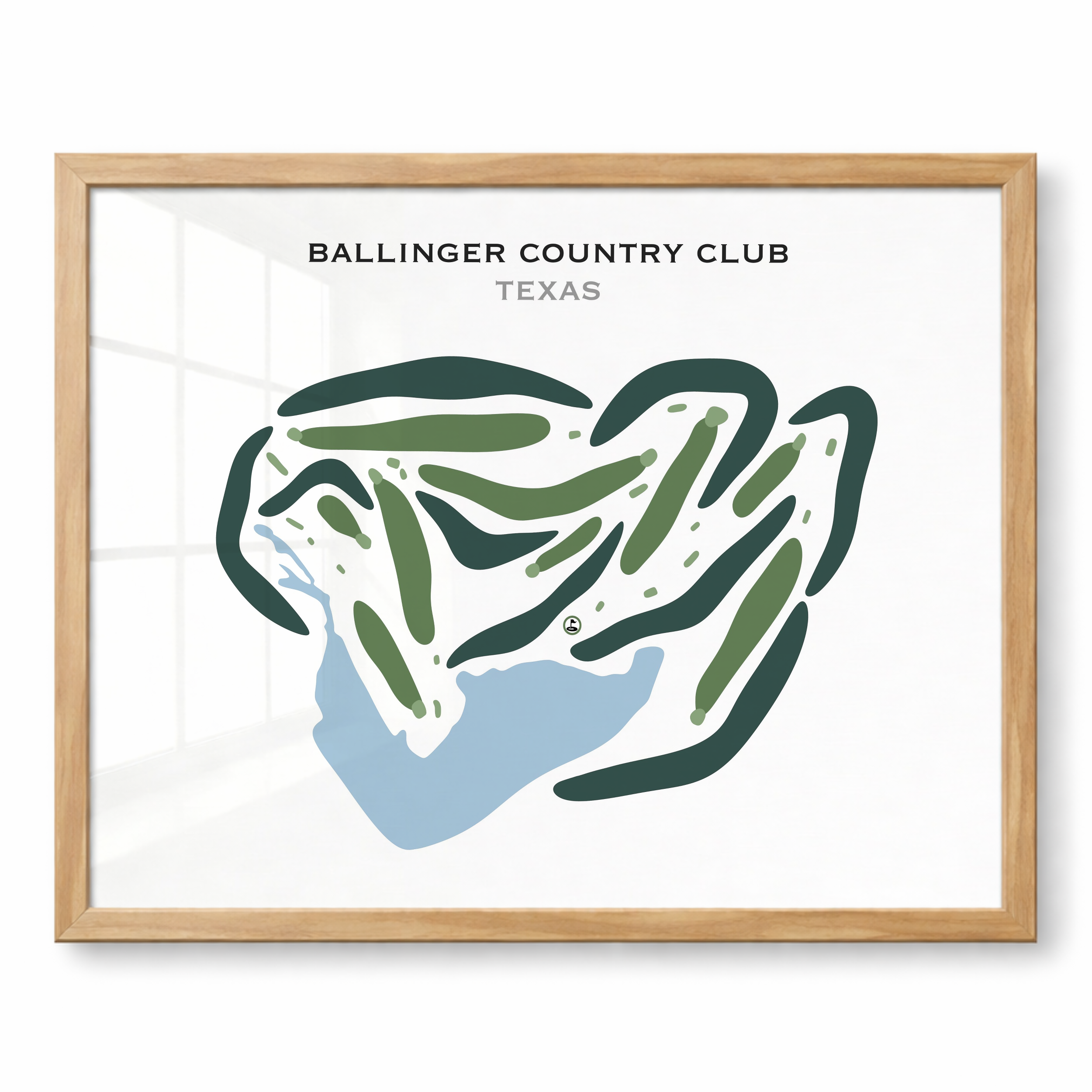 Ballinger Country Club, Texas - Printed Golf Courses