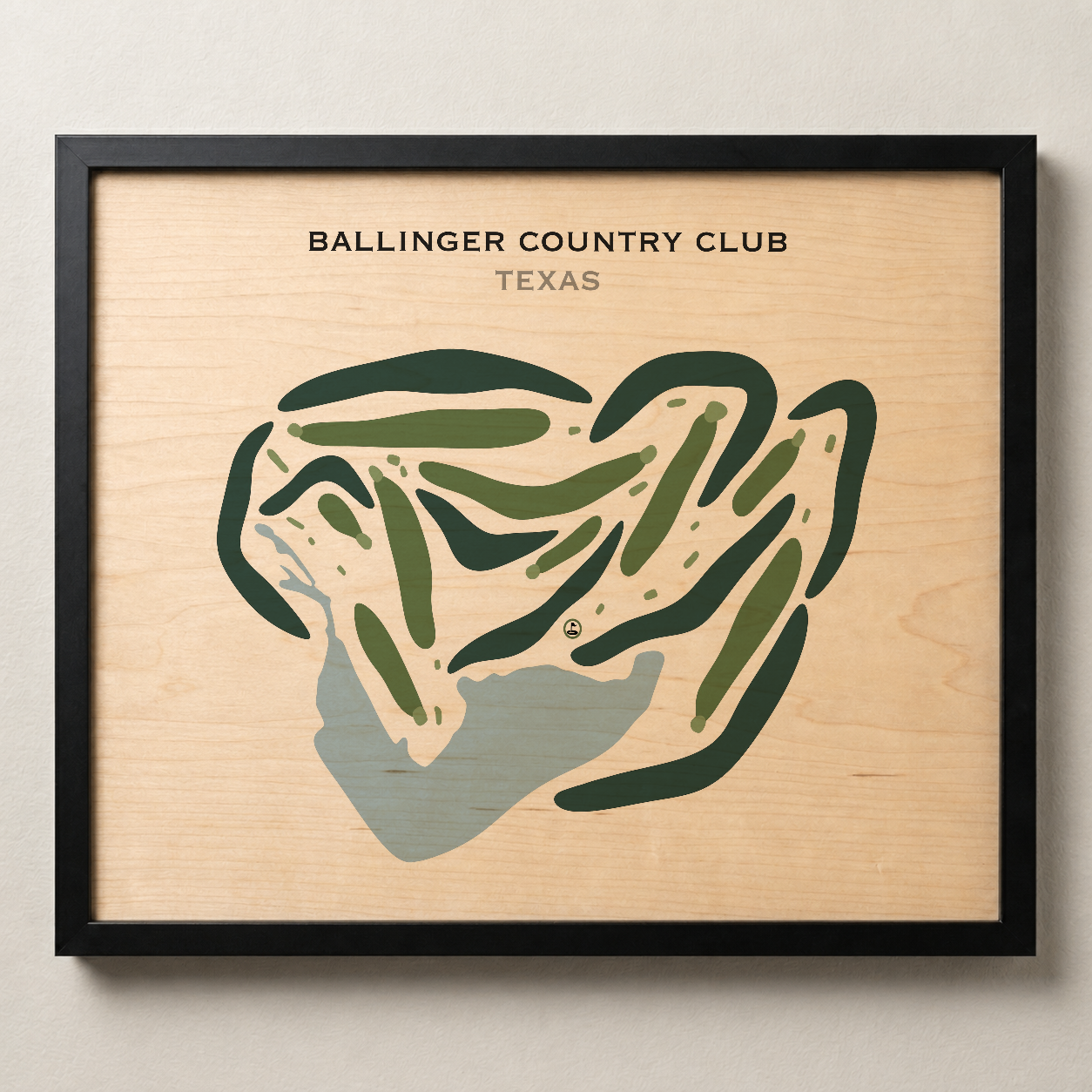 Ballinger Country Club, Texas - Printed Golf Courses