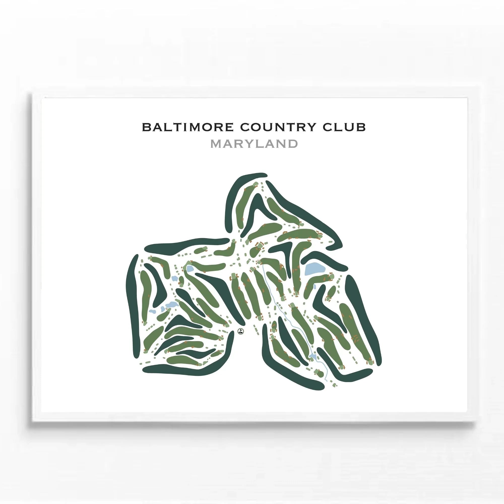 Baltimore Country Club, Maryland - Printed Golf Courses