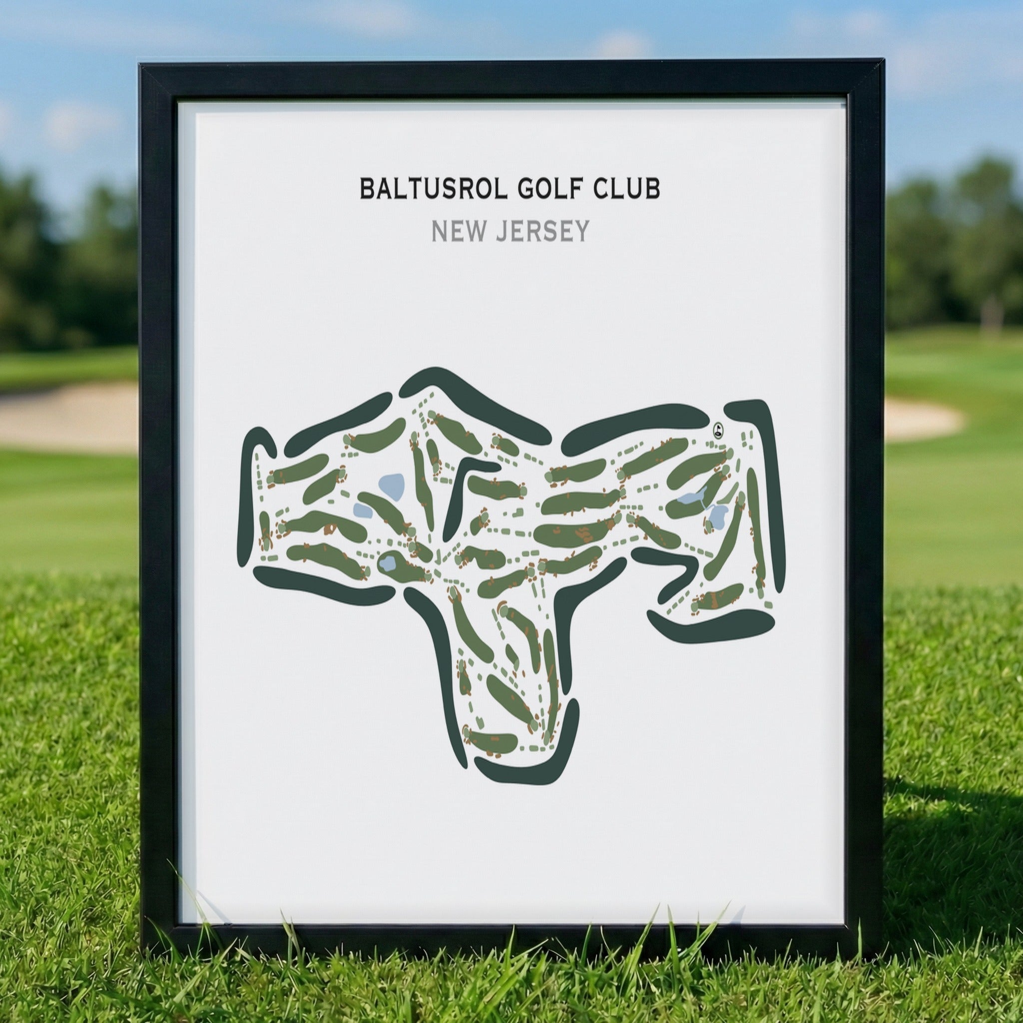 Baltusrol Golf Club, New Jersey - Printed Golf Courses