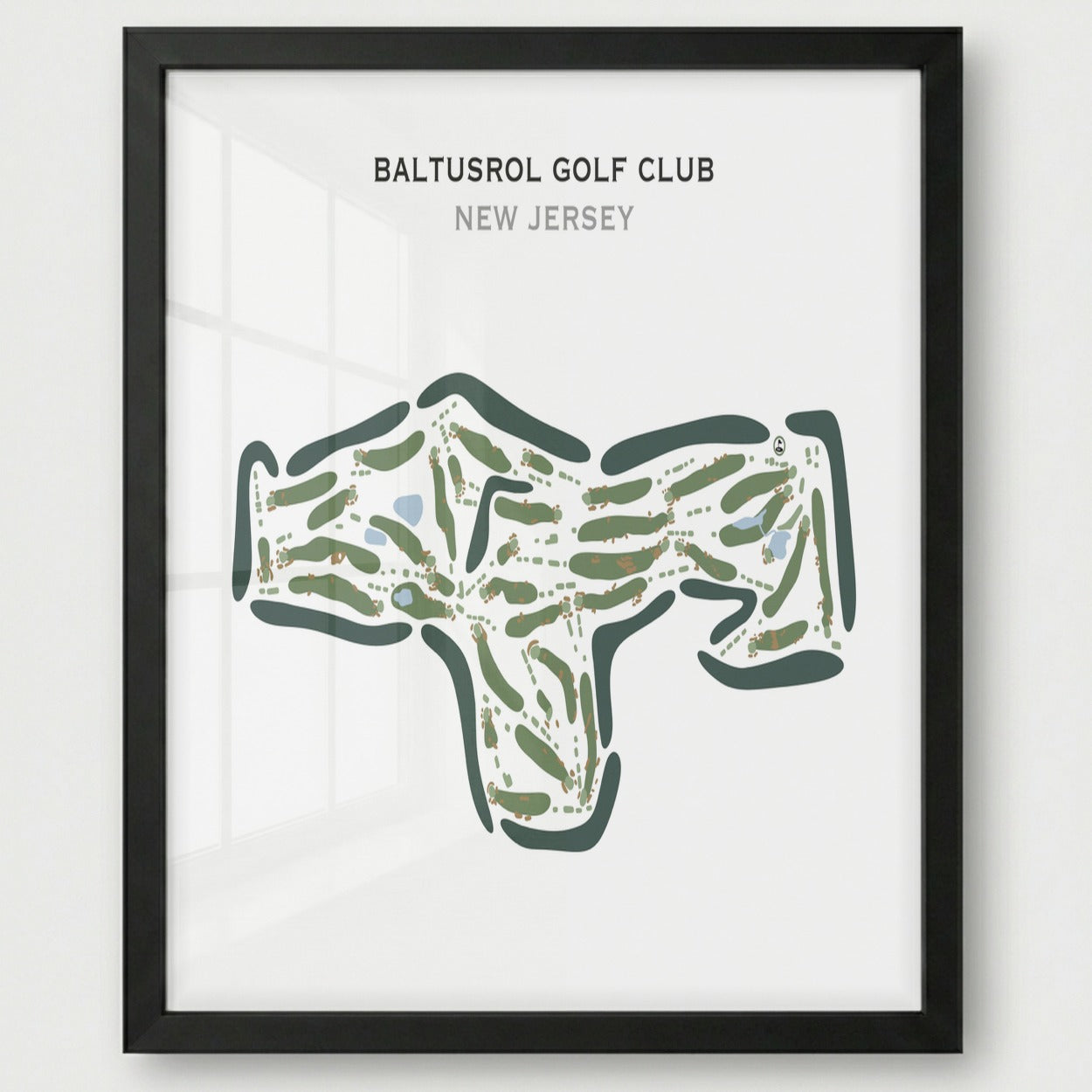 Baltusrol Golf Club, New Jersey - Printed Golf Courses