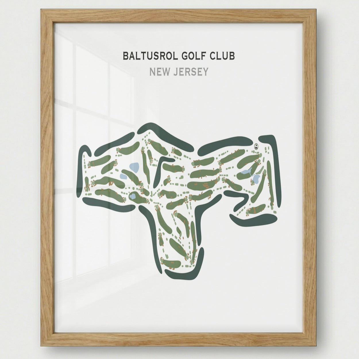 Baltusrol Golf Club, New Jersey - Printed Golf Courses