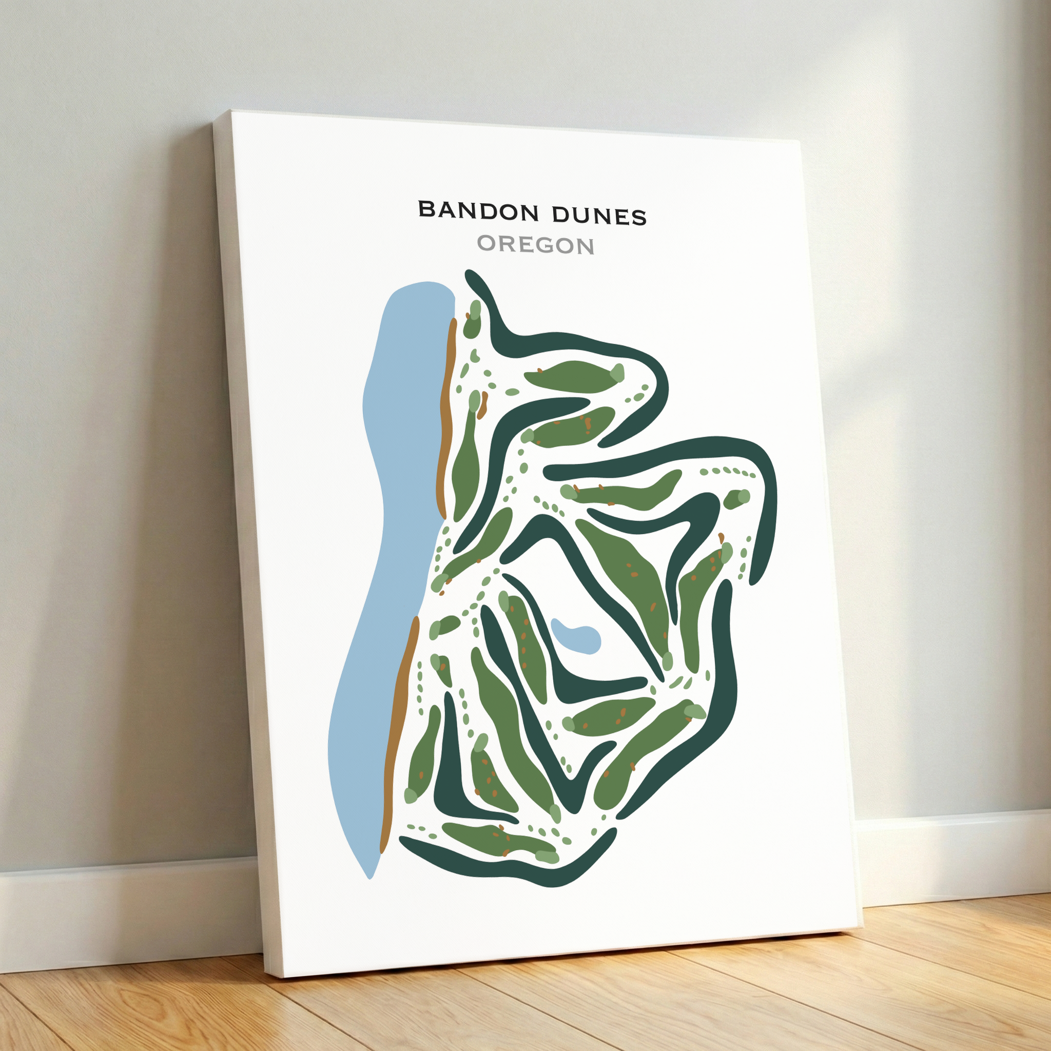 Bandon Dunes, Oregon - Printed Golf Courses