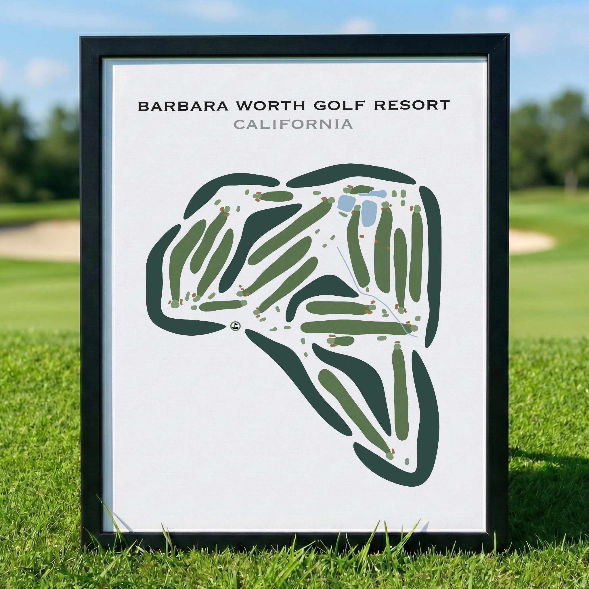 Barbara Worth Golf Resort, California - Printed Golf Courses